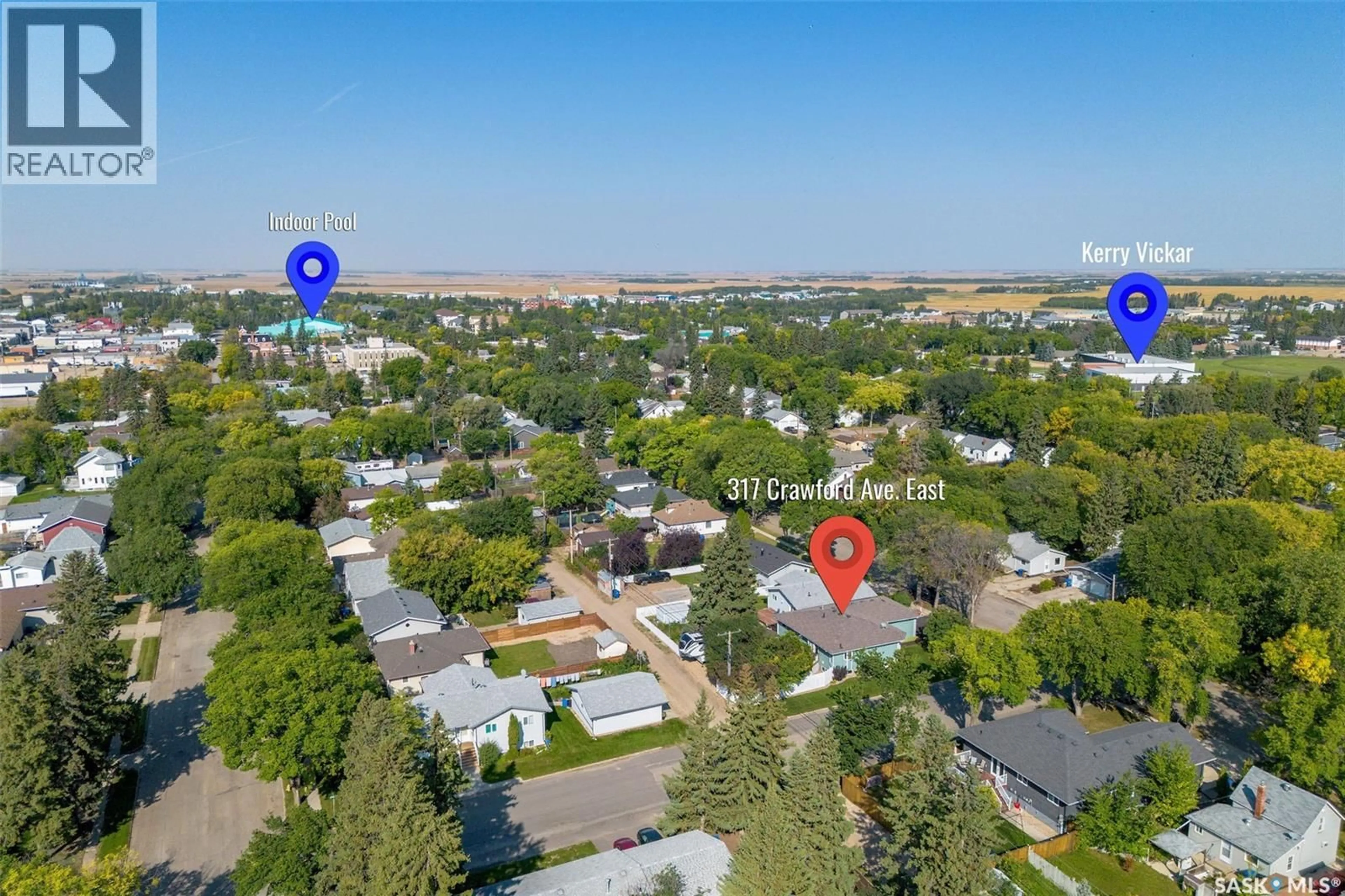A pic from outside/outdoor area/front of a property/back of a property/a pic from drone, unknown for 317 CRAWFORD AVENUE, Melfort Saskatchewan S0E1A0