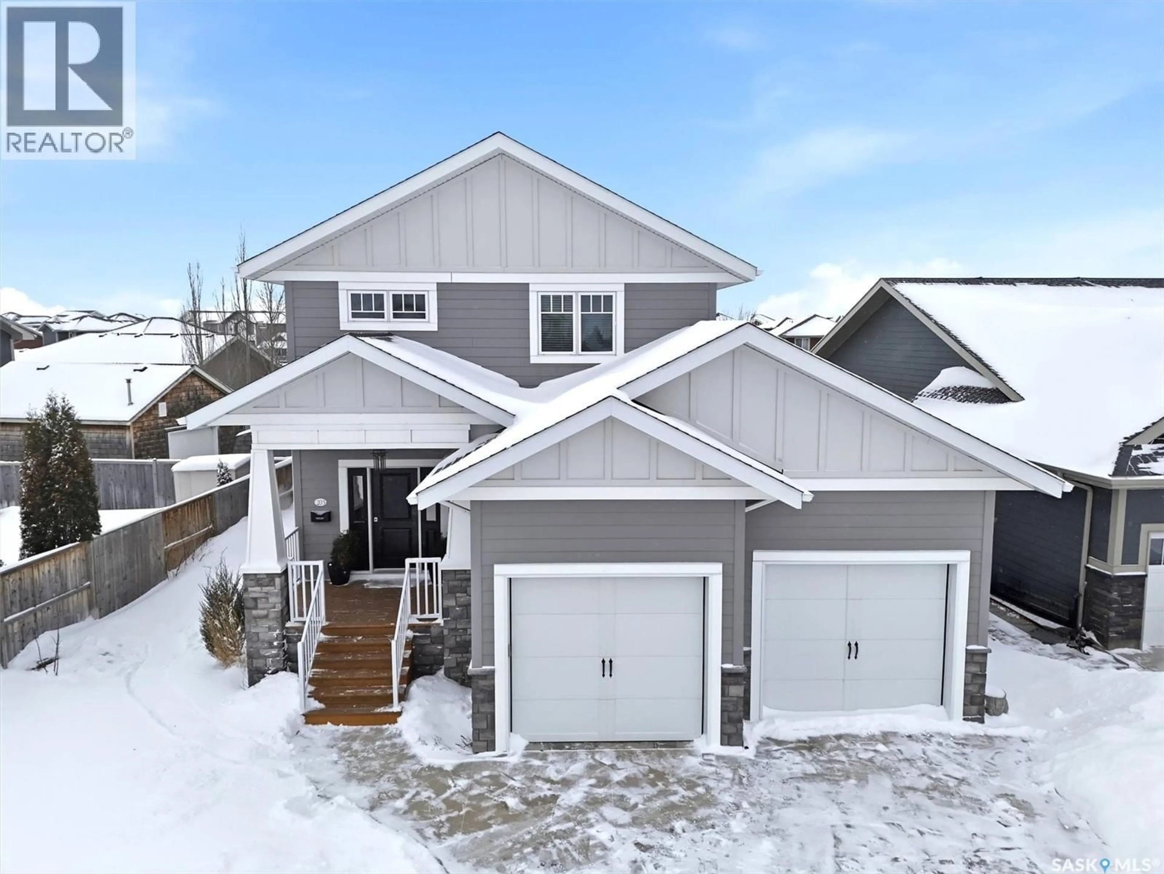 A pic from outside/outdoor area/front of a property/back of a property/a pic from drone, street for 203 PRITCHARD TERRACE, Saskatoon Saskatchewan S7V0E9