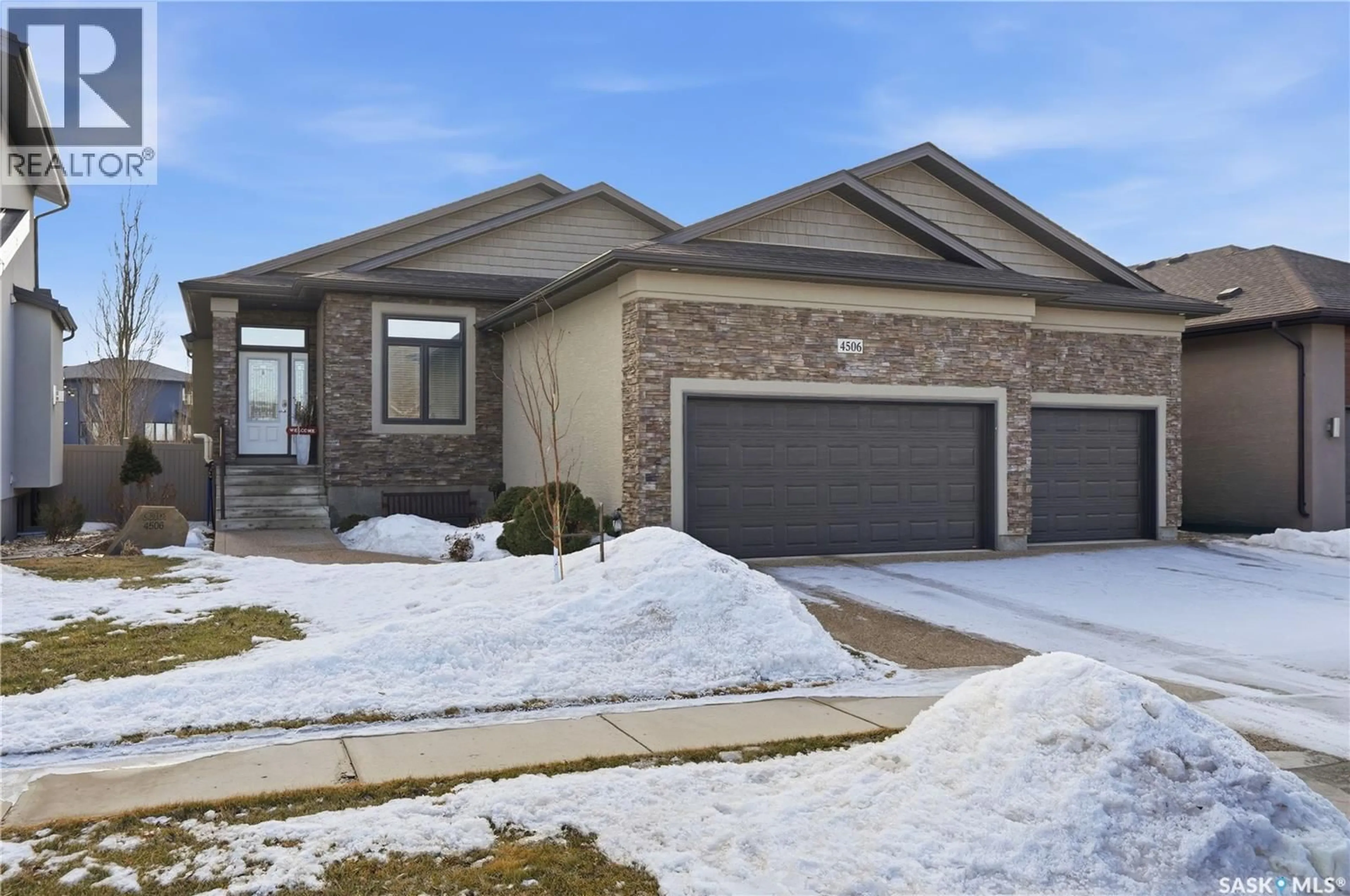Home with brick exterior material, street for 4506 SANDPIPER CRESCENT, Regina Saskatchewan S4V1N1