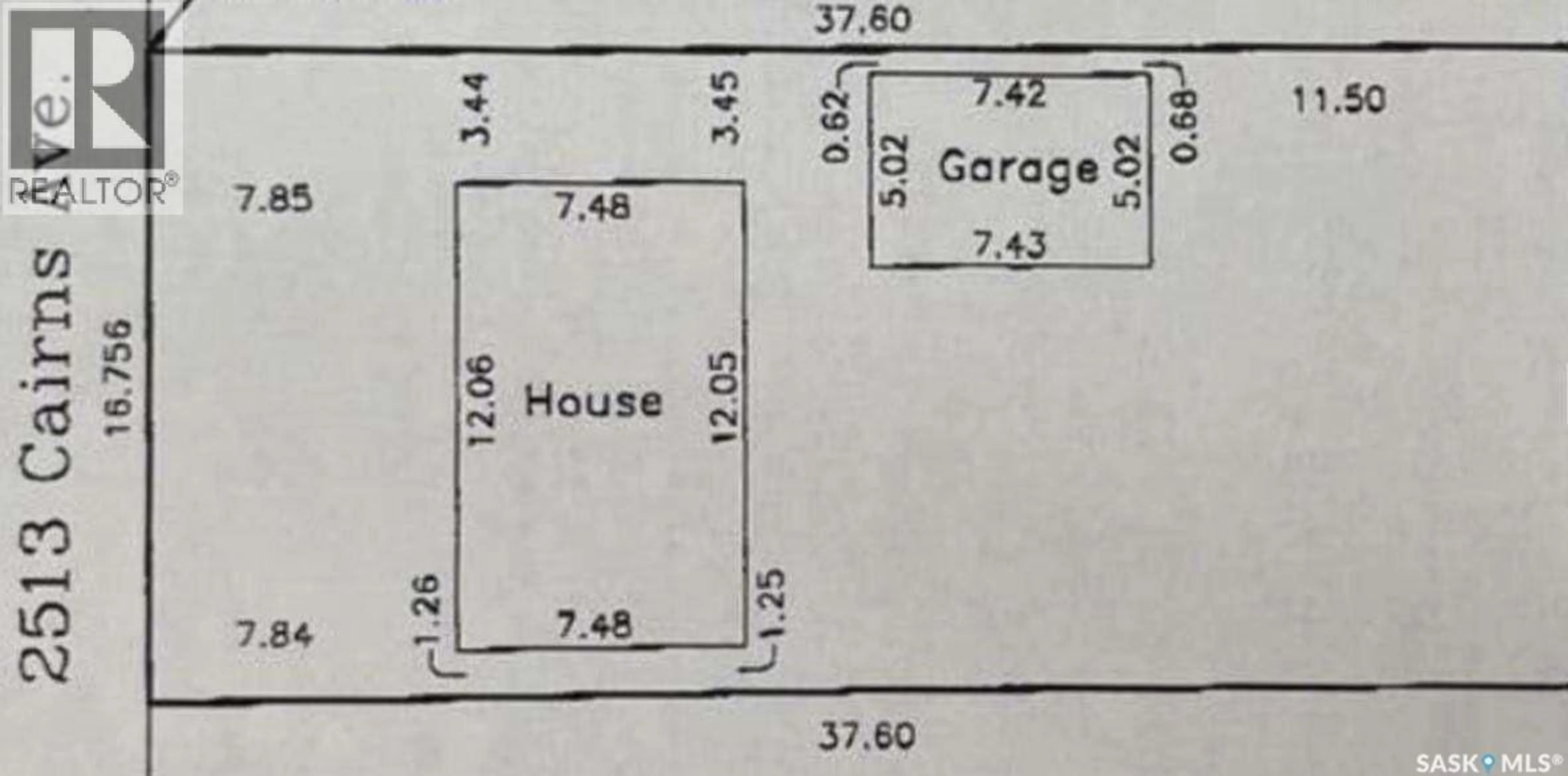Floor plan for 2513 CAIRNS AVENUE, Saskatoon Saskatchewan S7J1V4