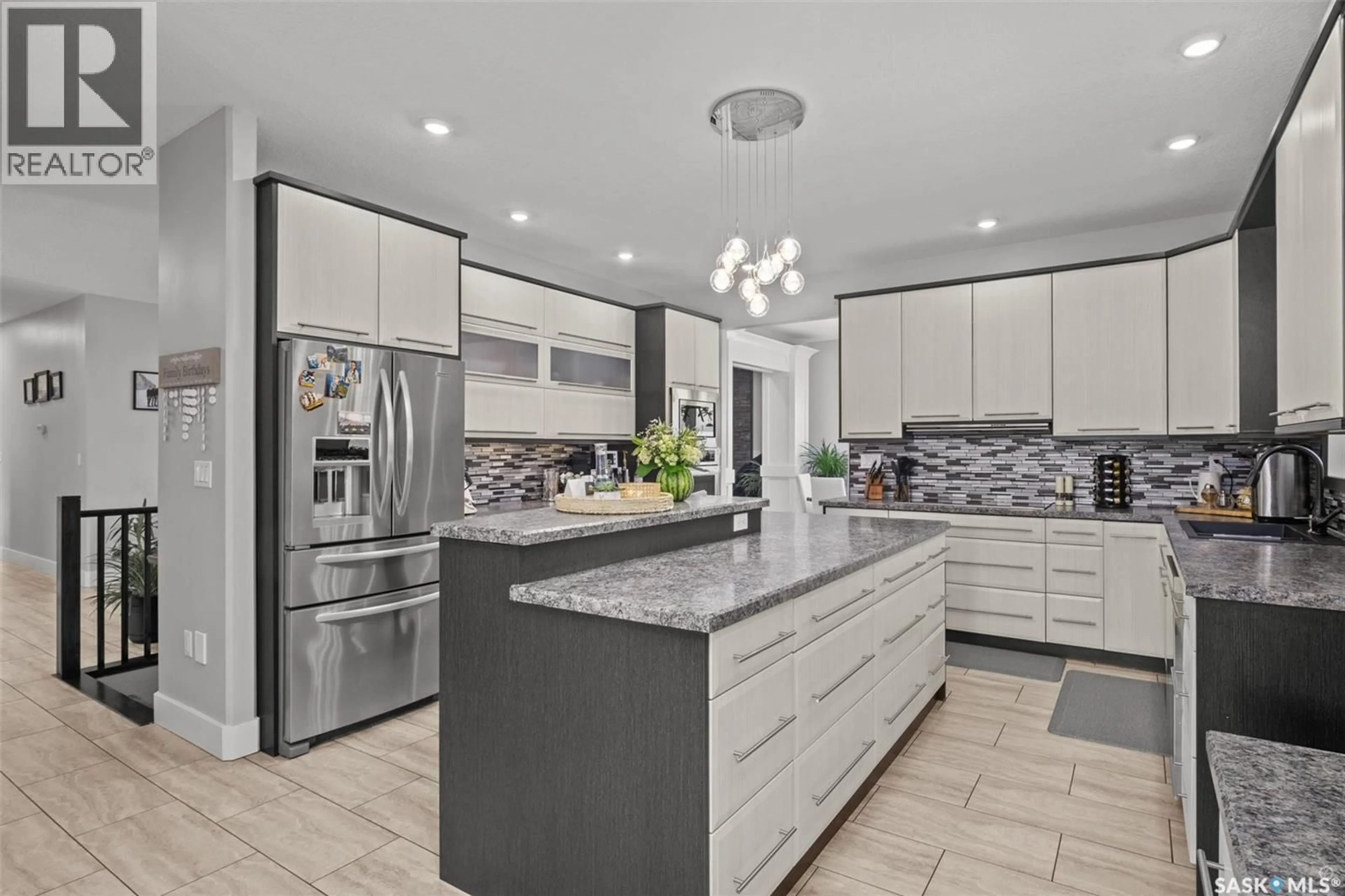 Contemporary kitchen, ceramic/tile floor for Acreage - TOWER ROAD, Prince Albert Rm No. 461 Saskatchewan S6V5P9