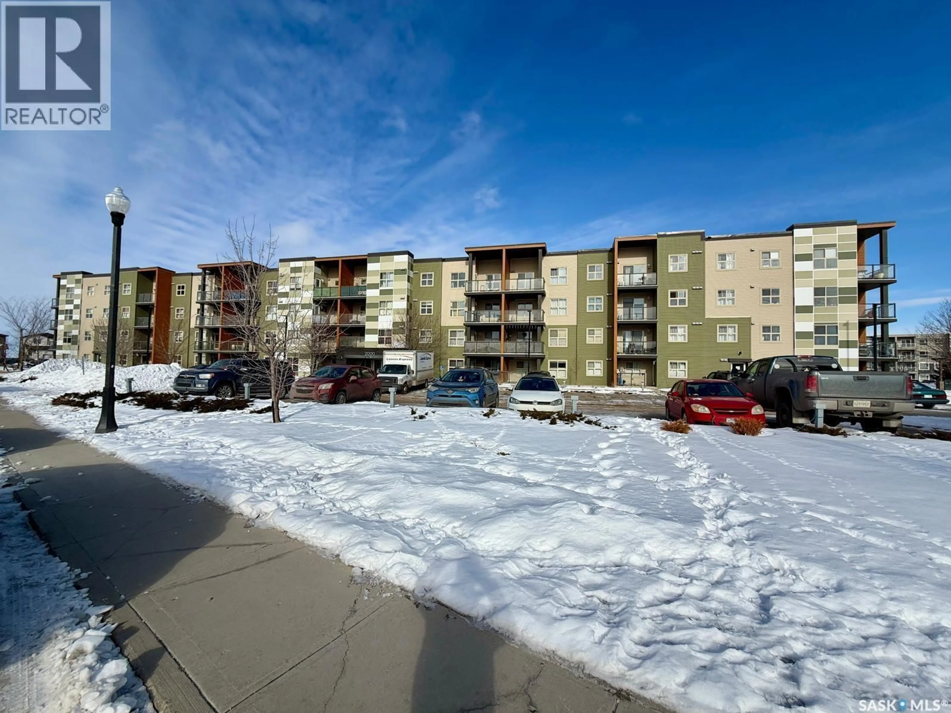 A pic from outside/outdoor area/front of a property/back of a property/a pic from drone, unknown for 5500 - 2415 MITCHINSON WAY, Regina Saskatchewan S4W0N9