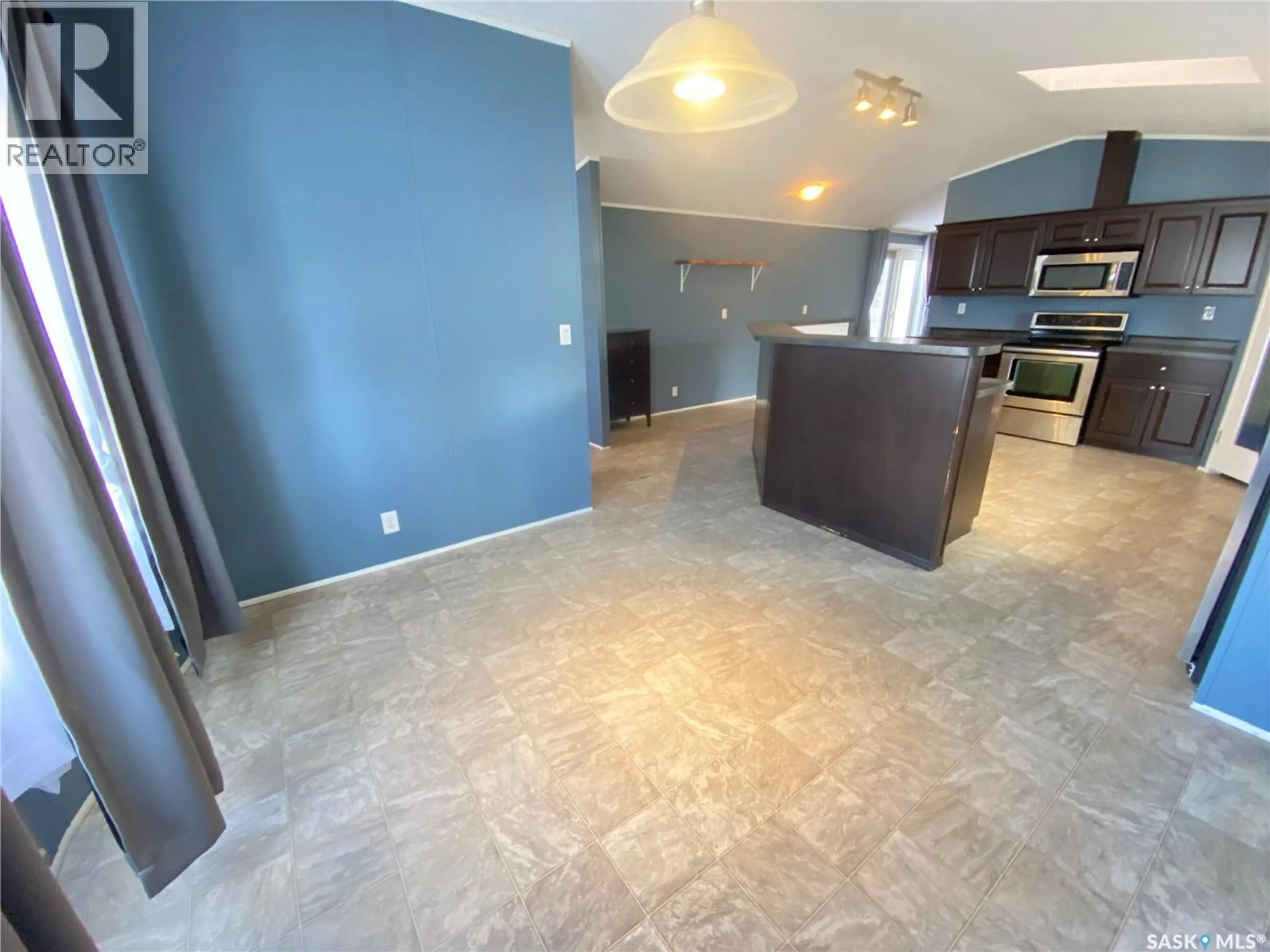 Open concept kitchen, ceramic/tile floor for 309 ALLAN AVENUE, Saltcoats Saskatchewan S0A3R0