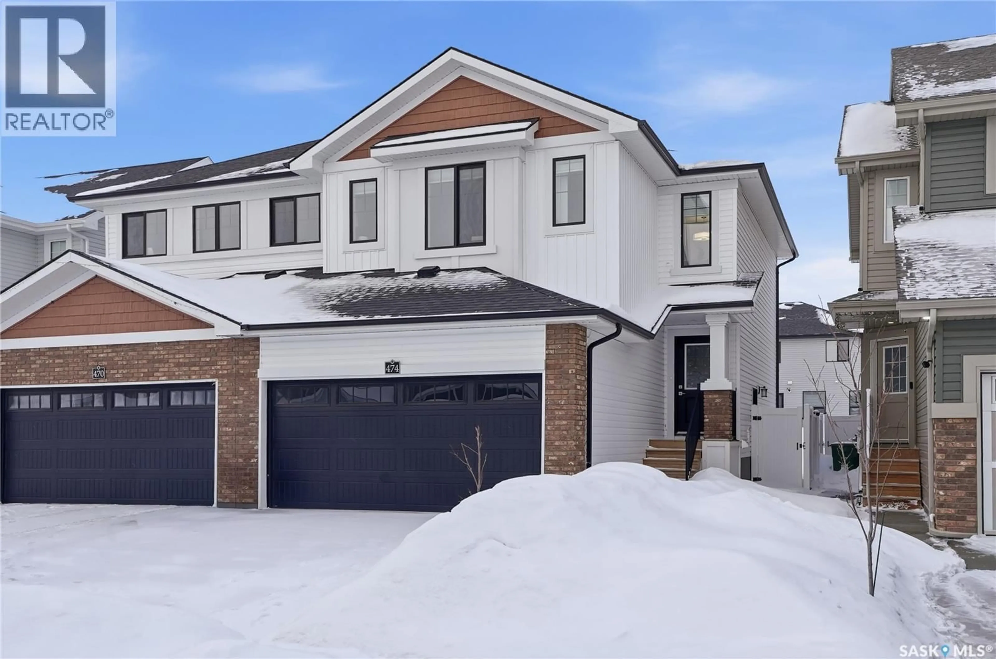Home with brick exterior material, street for 474 SCHMEISER BEND, Saskatoon Saskatchewan S7V1N6
