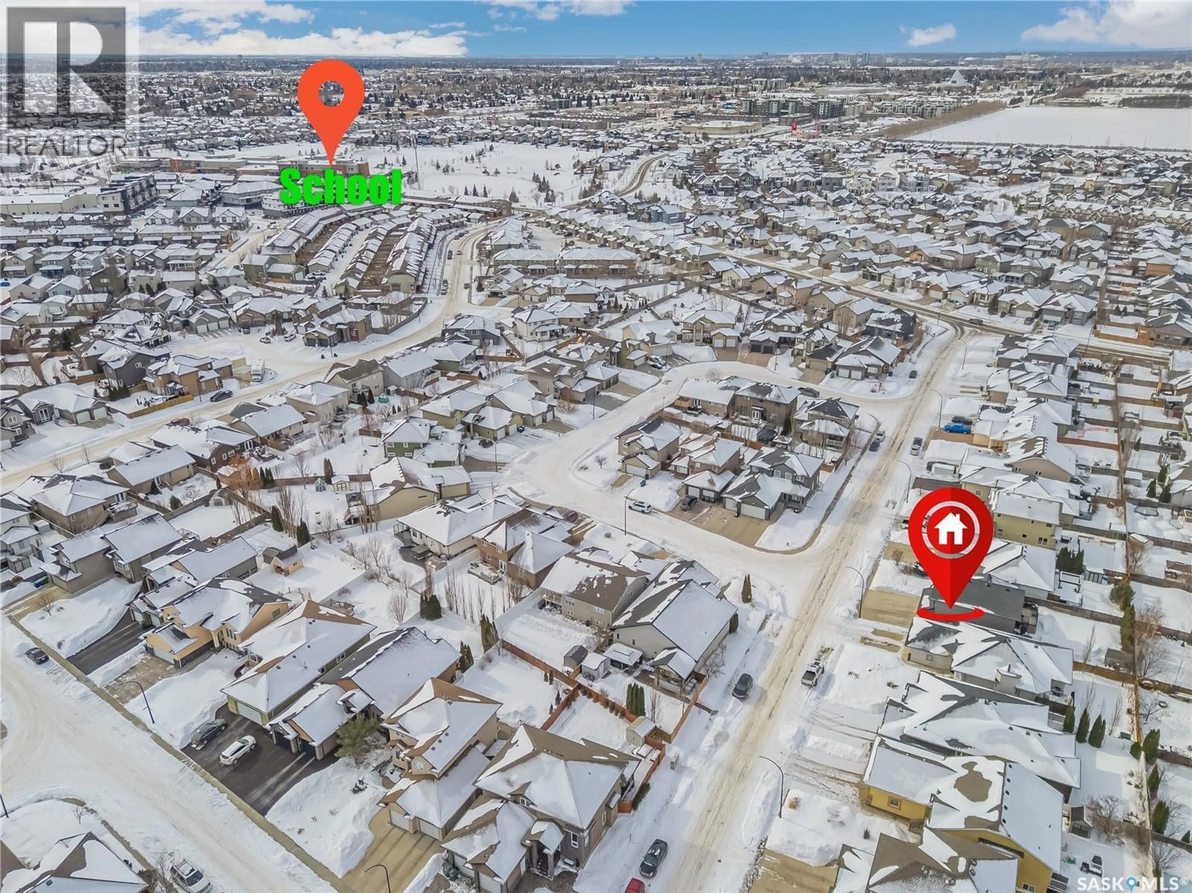 A pic from outside/outdoor area/front of a property/back of a property/a pic from drone, street for 1526 SHEPHERD CRESCENT, Saskatoon Saskatchewan S7W0B6
