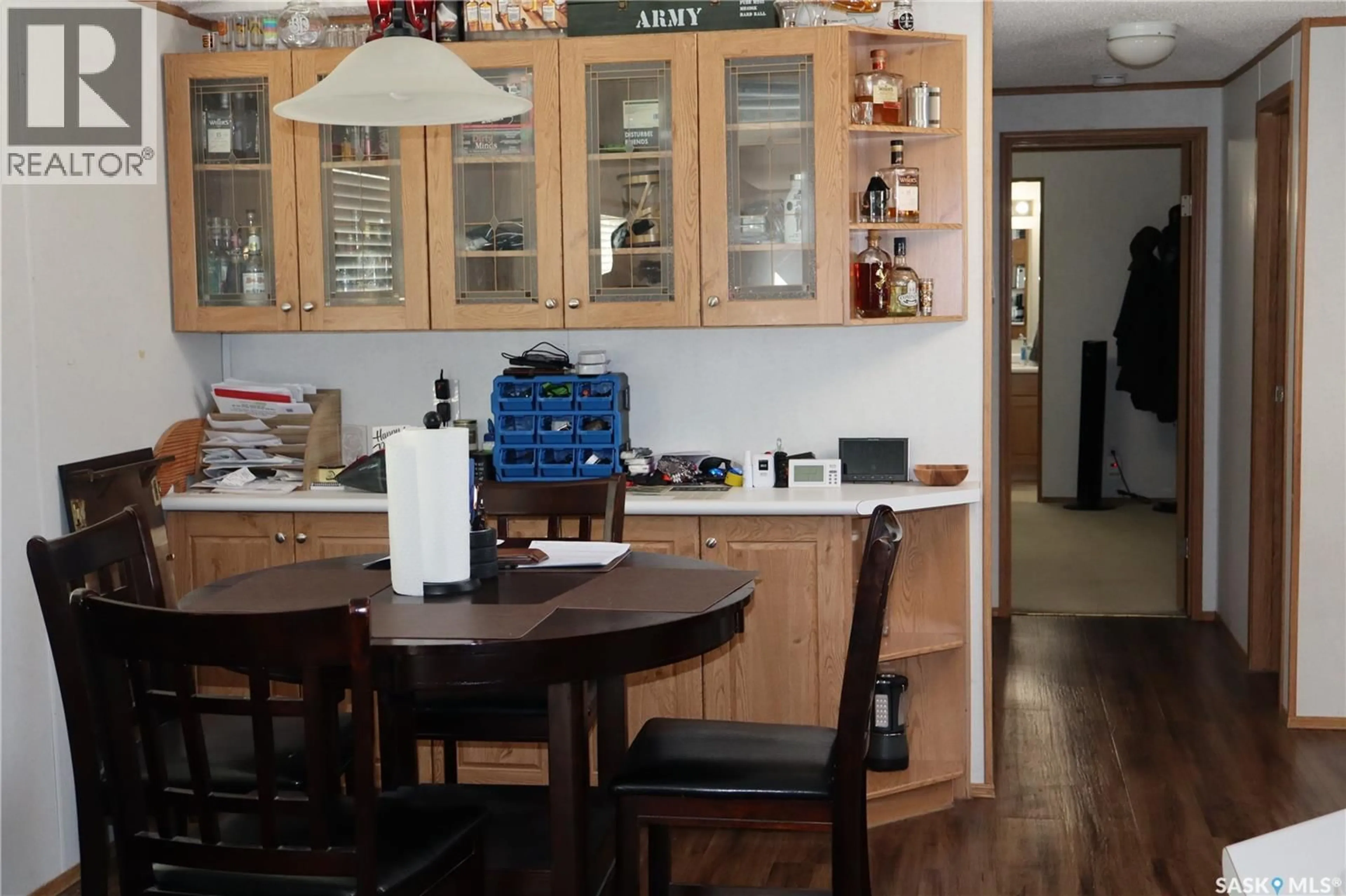 Standard kitchen, wood/laminate floor for 20 HAVENUE, Willow Bunch Saskatchewan S0H4K0