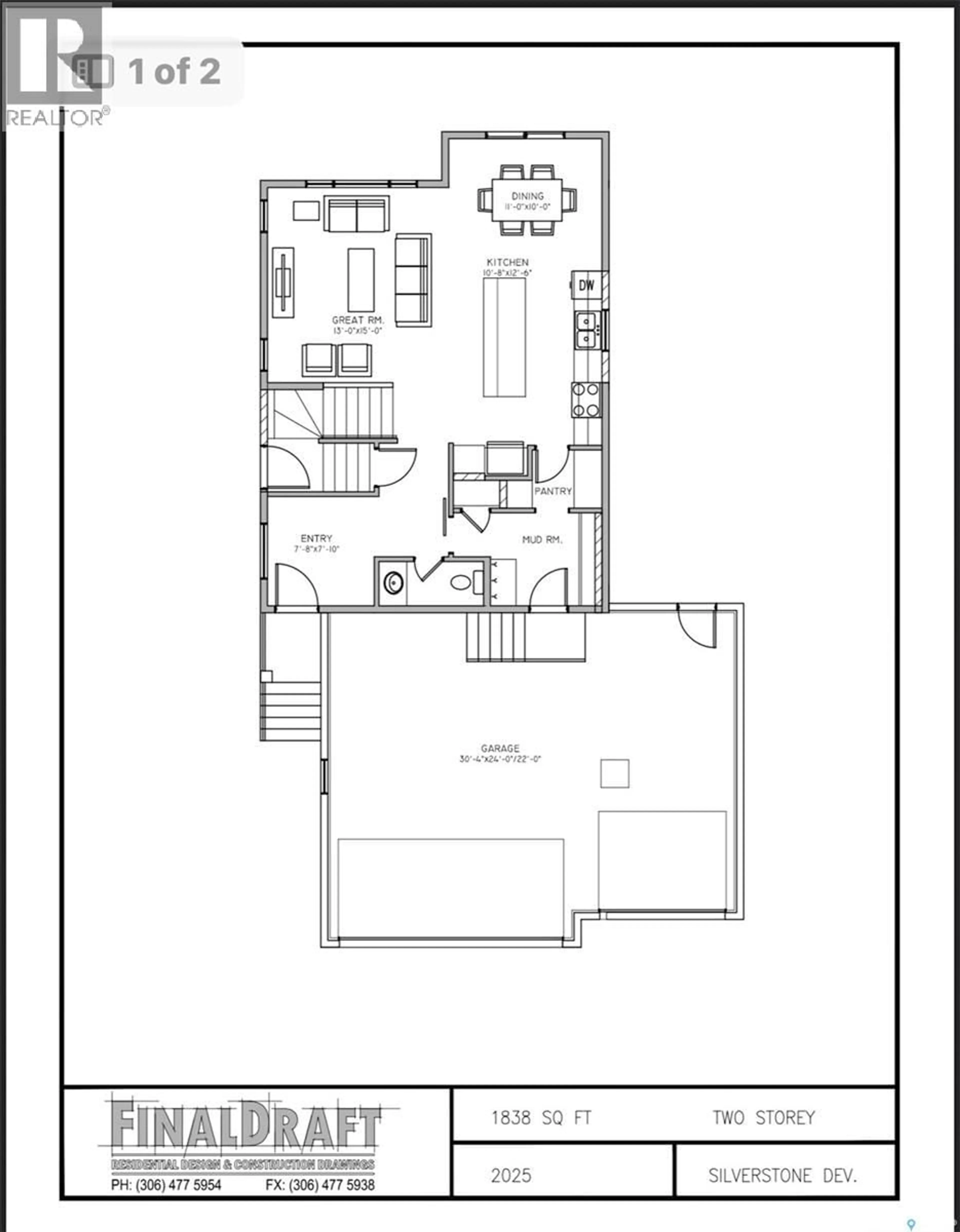 Floor plan for 727 NAZARALI UNION, Saskatoon Saskatchewan S7V1X4