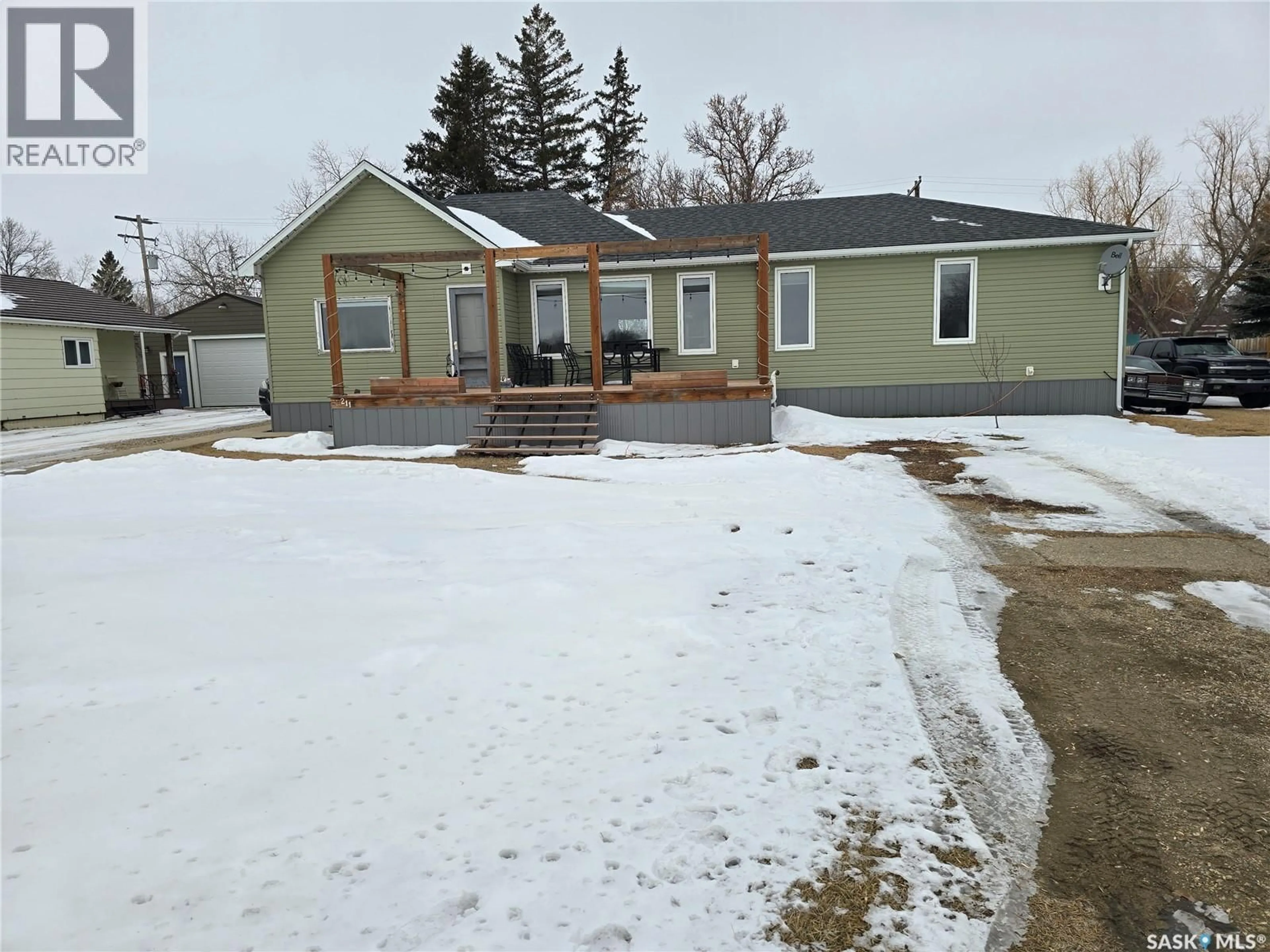 A pic from outside/outdoor area/front of a property/back of a property/a pic from drone, street for 211 RYE STREET, Yellow Grass Saskatchewan S0G5J0