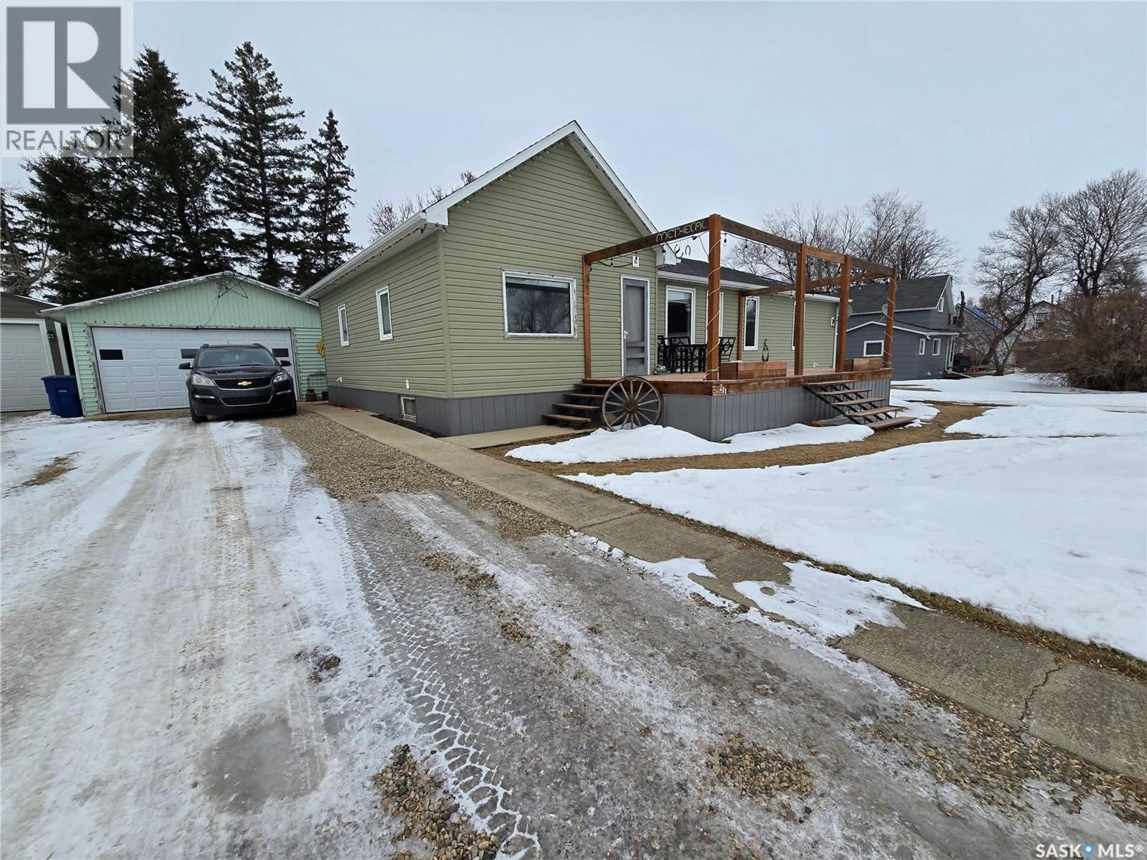 A pic from outside/outdoor area/front of a property/back of a property/a pic from drone, street for 211 RYE STREET, Yellow Grass Saskatchewan S0G5J0