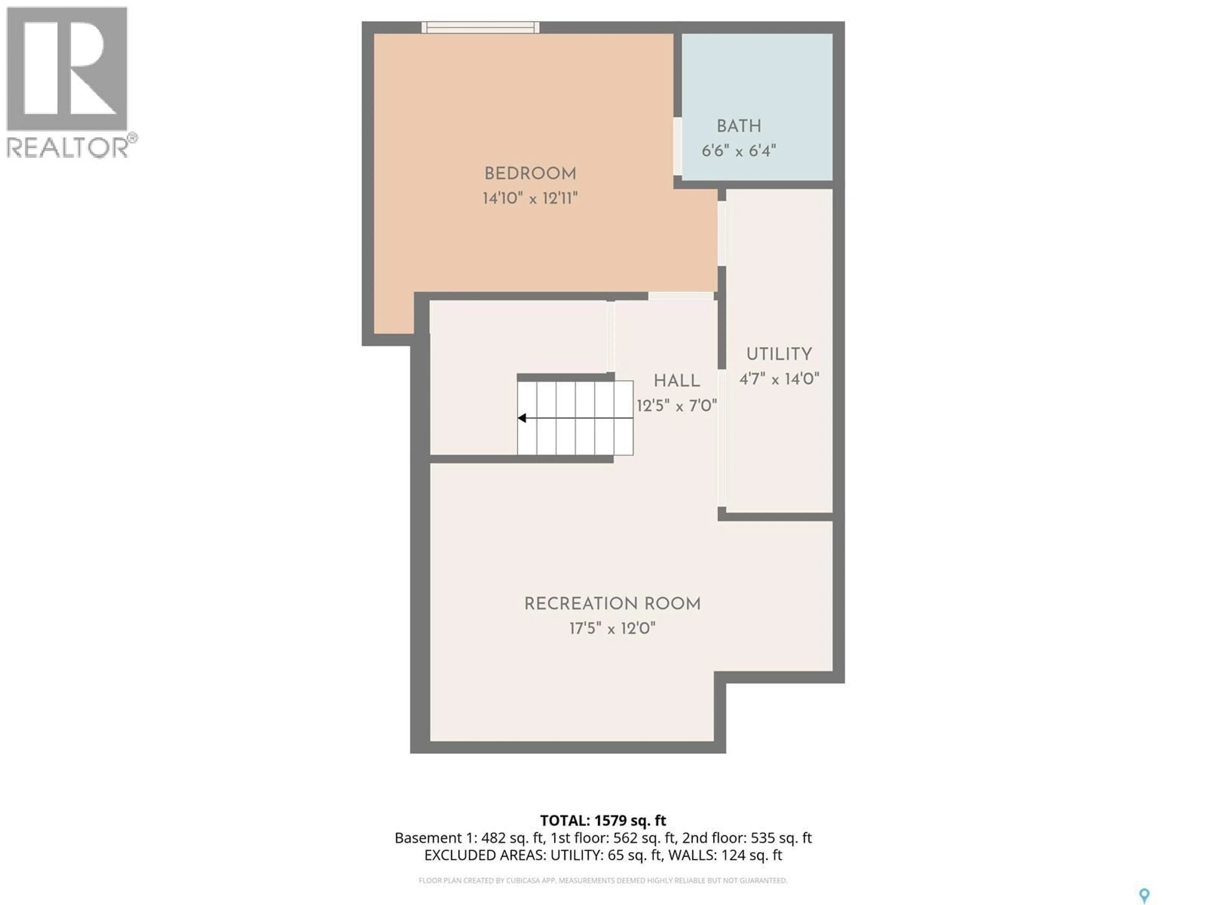 Floor plan for 1217 KILBURN AVENUE, Saskatoon Saskatchewan S7M0J6
