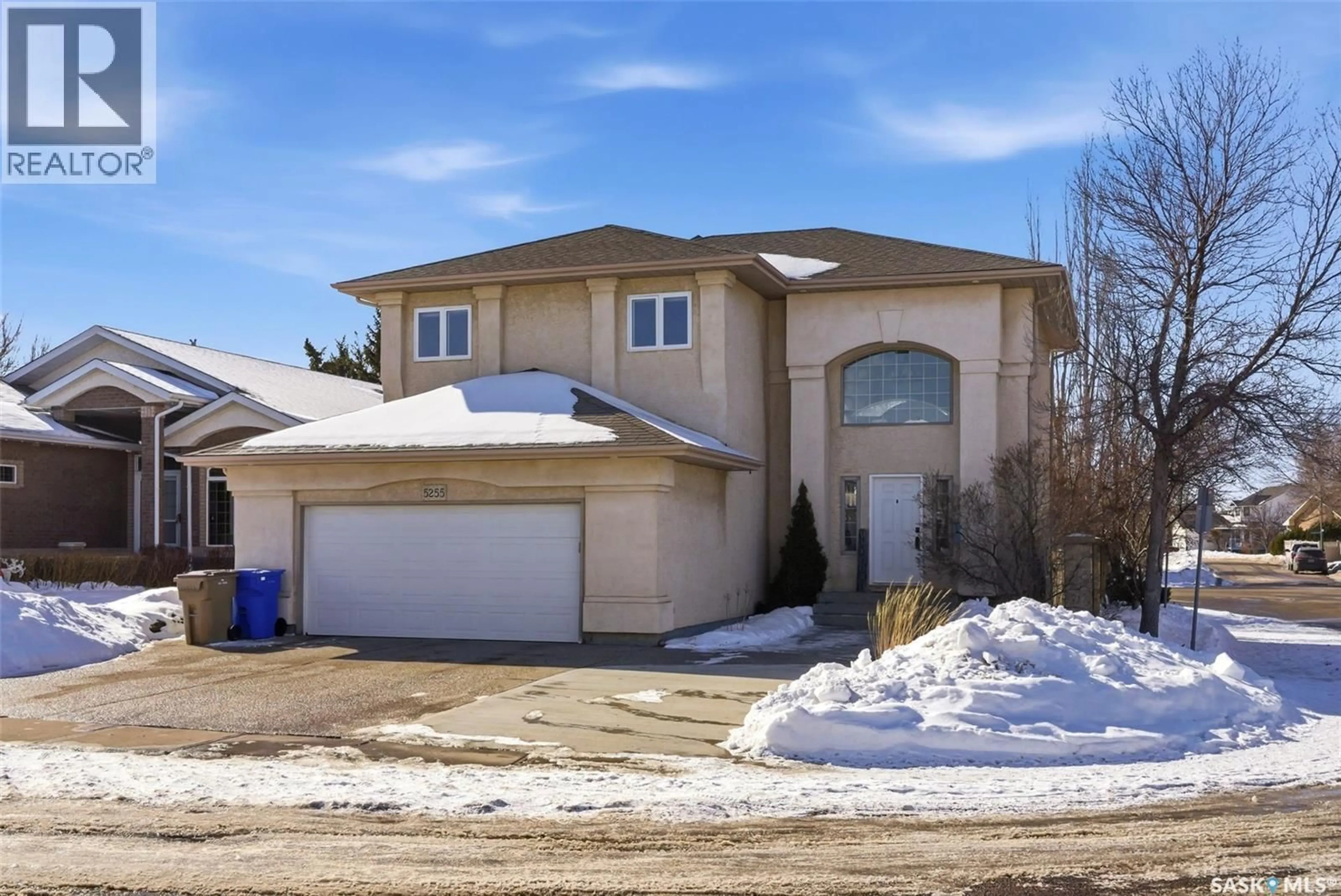 Home with vinyl exterior material, street for 5255 STAFF CRESCENT, Regina Saskatchewan S4X4M2