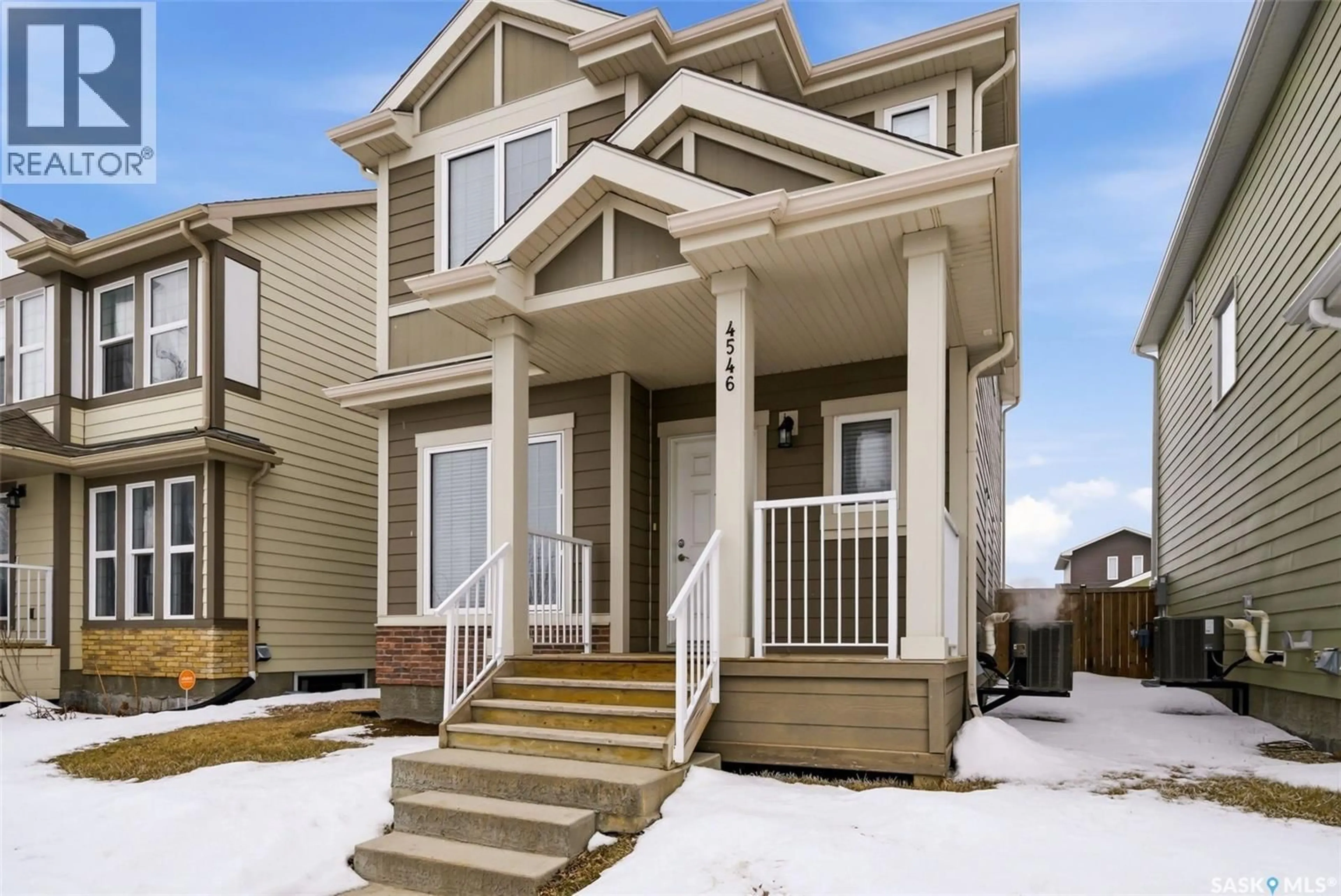 Home with vinyl exterior material, street for 4546 ALBULET DRIVE, Regina Saskatchewan S4W0L5
