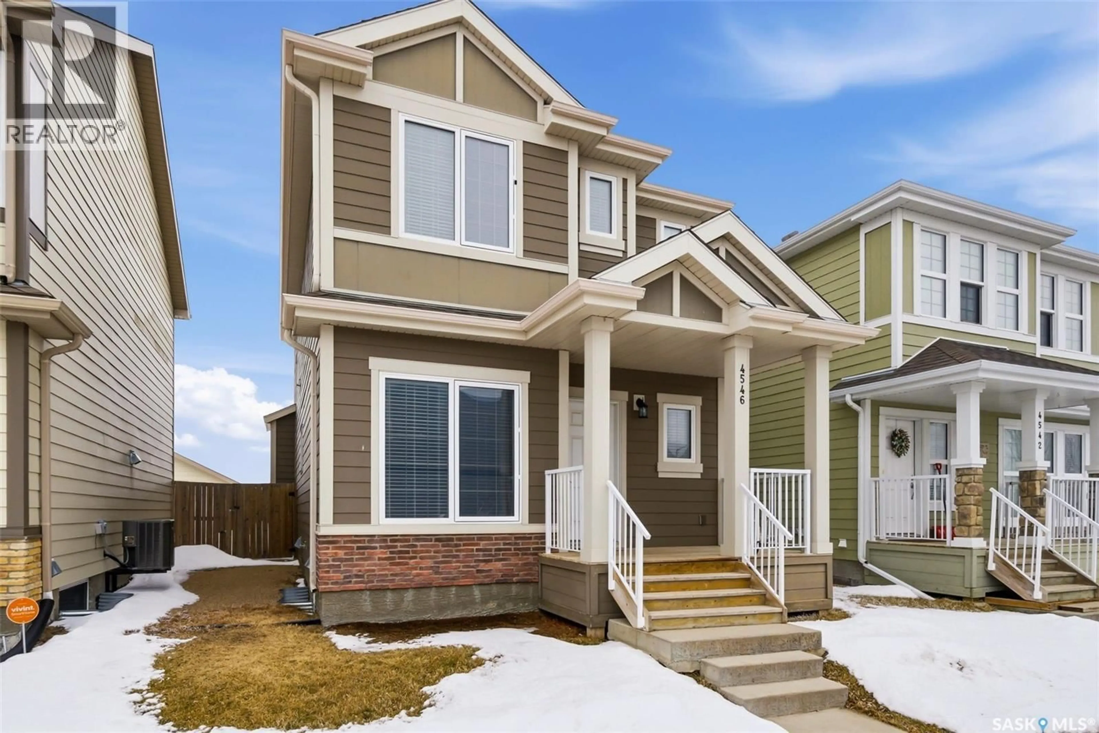 Home with vinyl exterior material, street for 4546 ALBULET DRIVE, Regina Saskatchewan S4W0L5