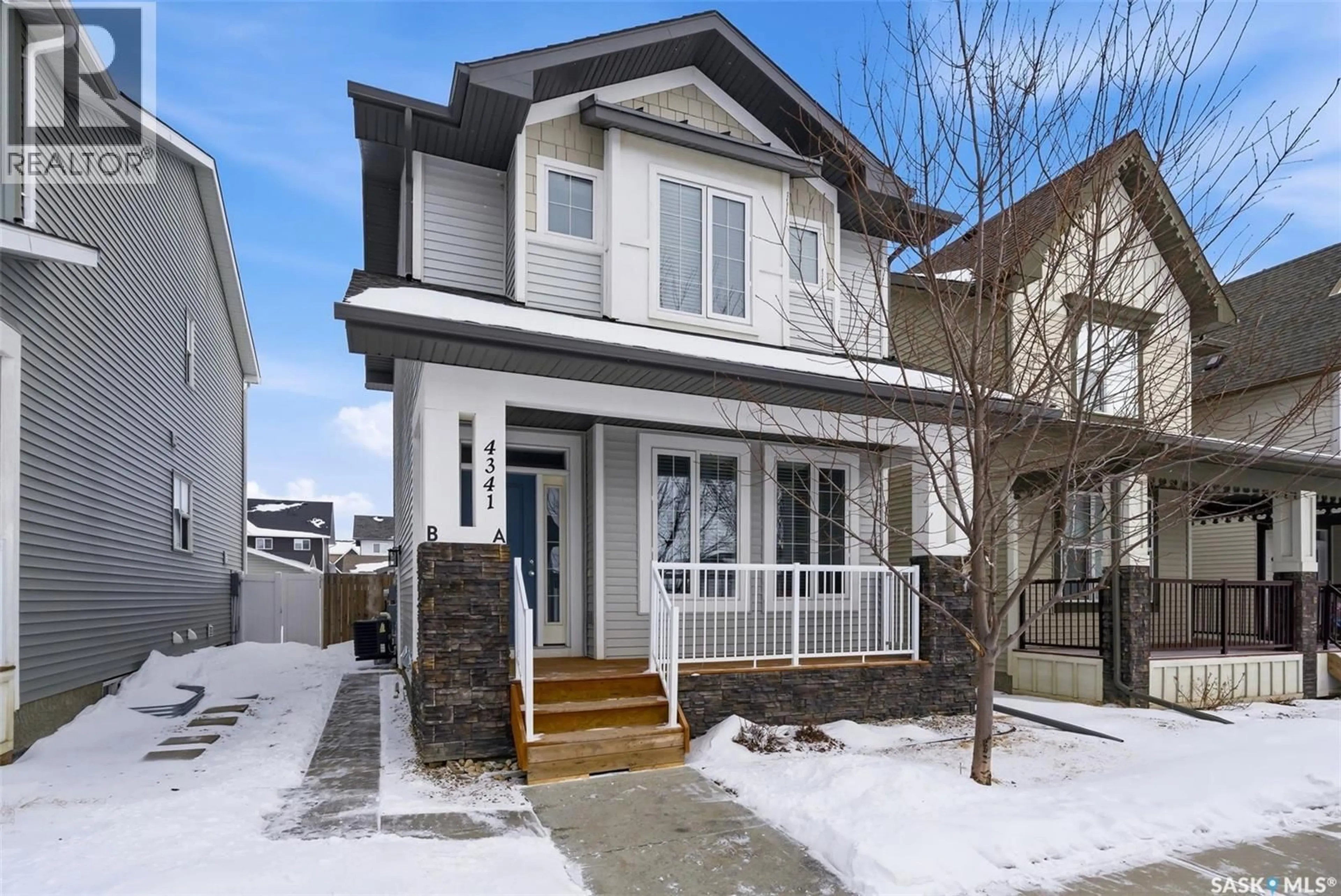 Home with vinyl exterior material, street for 4341 SENECAL DRIVE, Regina Saskatchewan S4W0R1