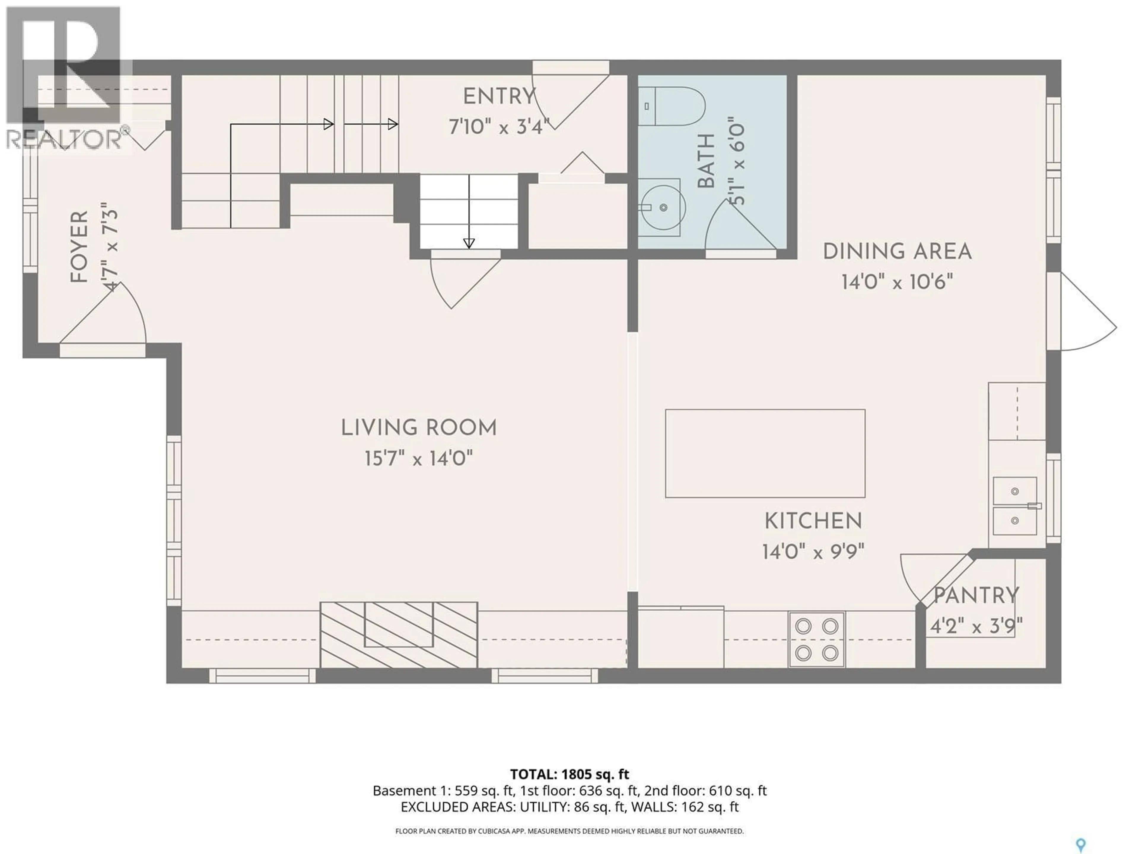 Floor plan for 450 KLOPPENBURG STREET, Saskatoon Saskatchewan S7S1N1