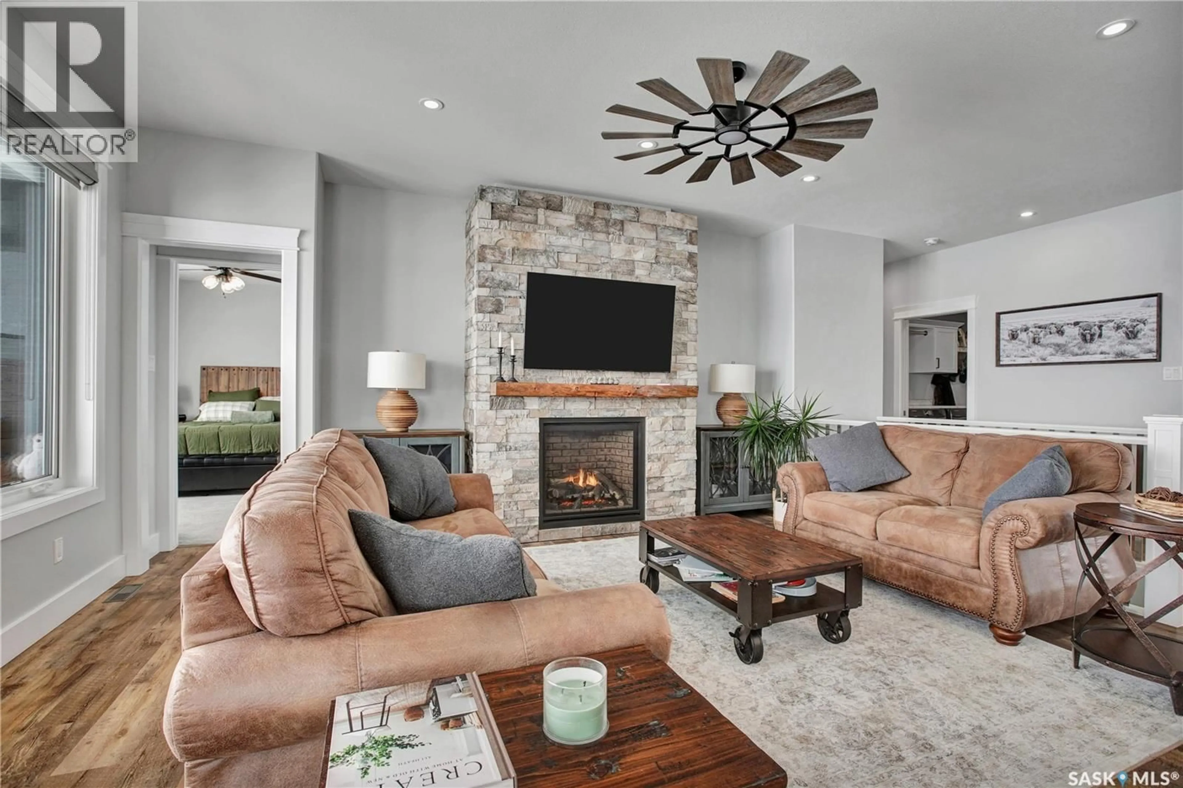 Living room with furniture, unknown for 429 PALMER CRESCENT, Warman Saskatchewan S0K4S1