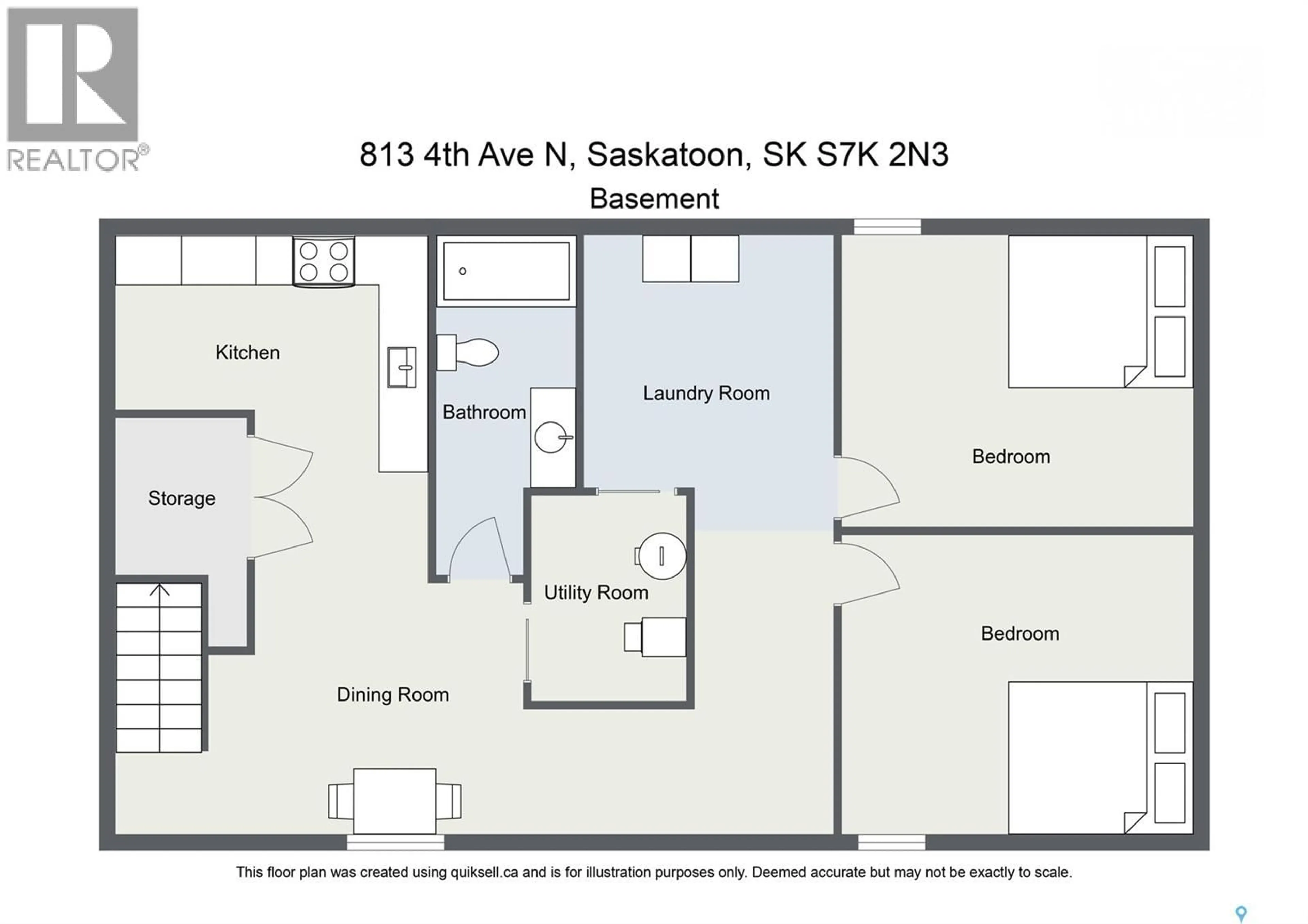 Floor plan for 813 4TH AVENUE, Saskatoon Saskatchewan S7K2N3
