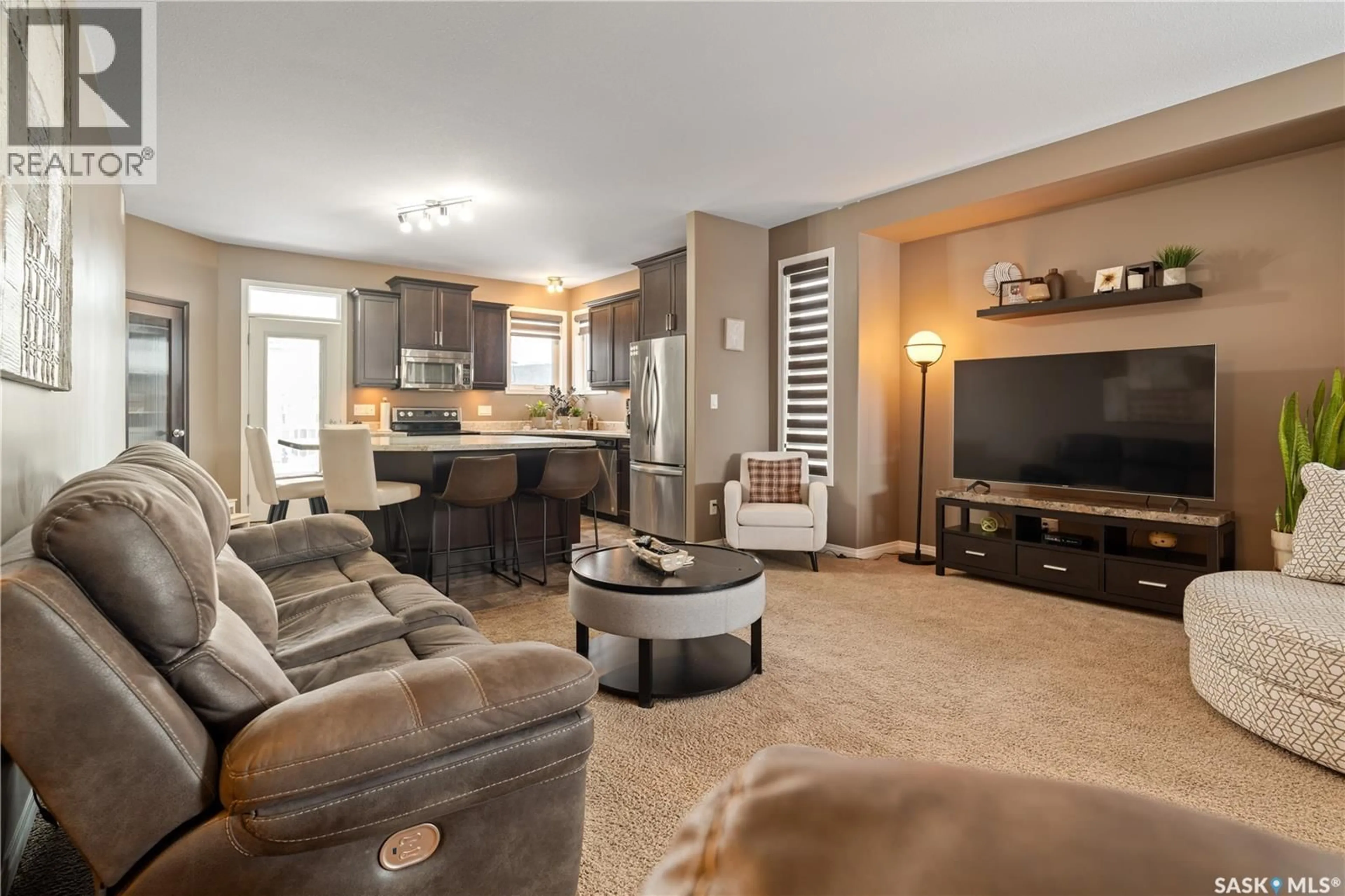 Living room with furniture, unknown for 8758 HERMAN CRESCENT, Regina Saskatchewan S4Y0B9