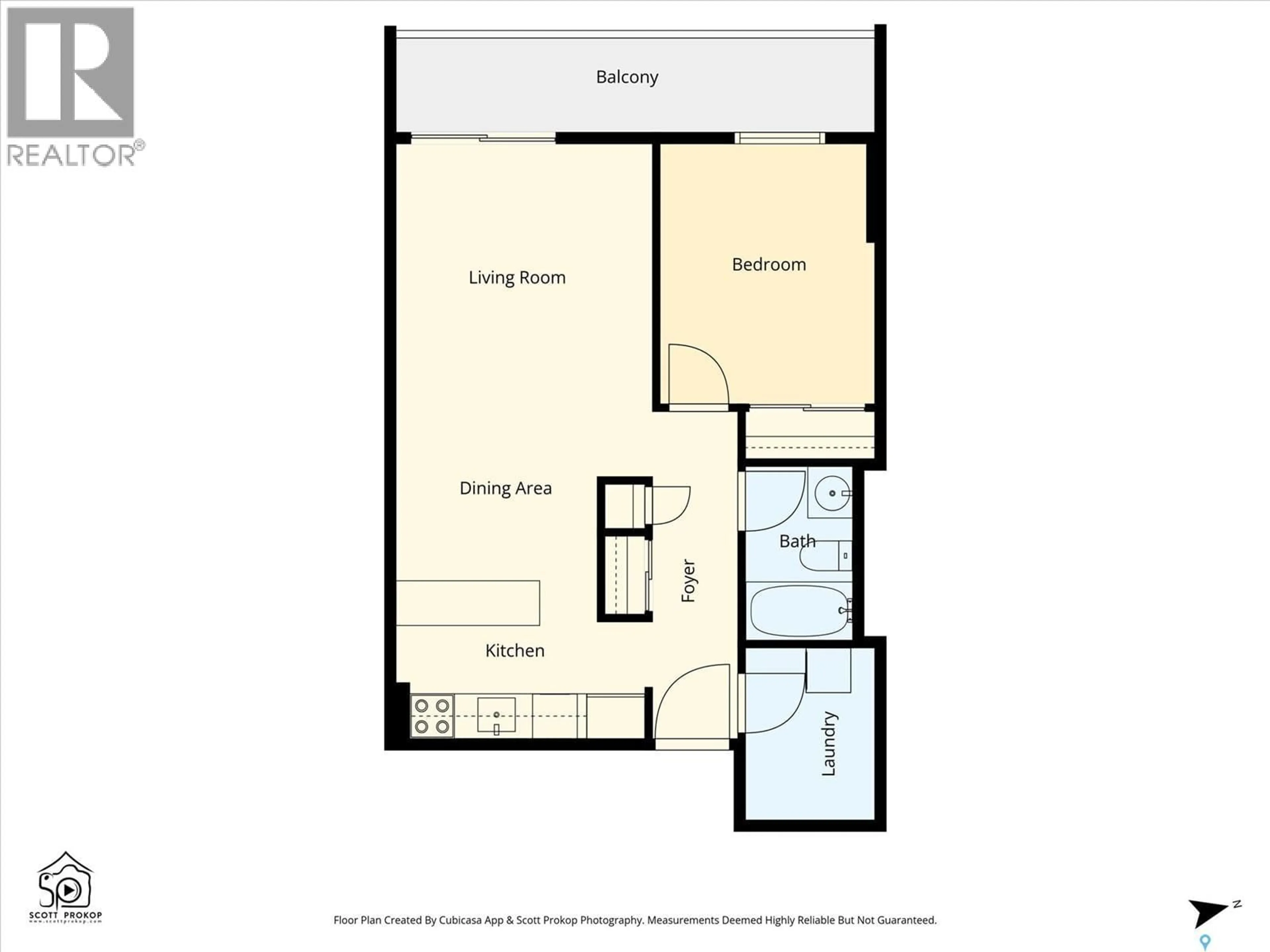 Floor plan for N - 905 430 5TH AVENUE, Saskatoon Saskatchewan S7K6Z2