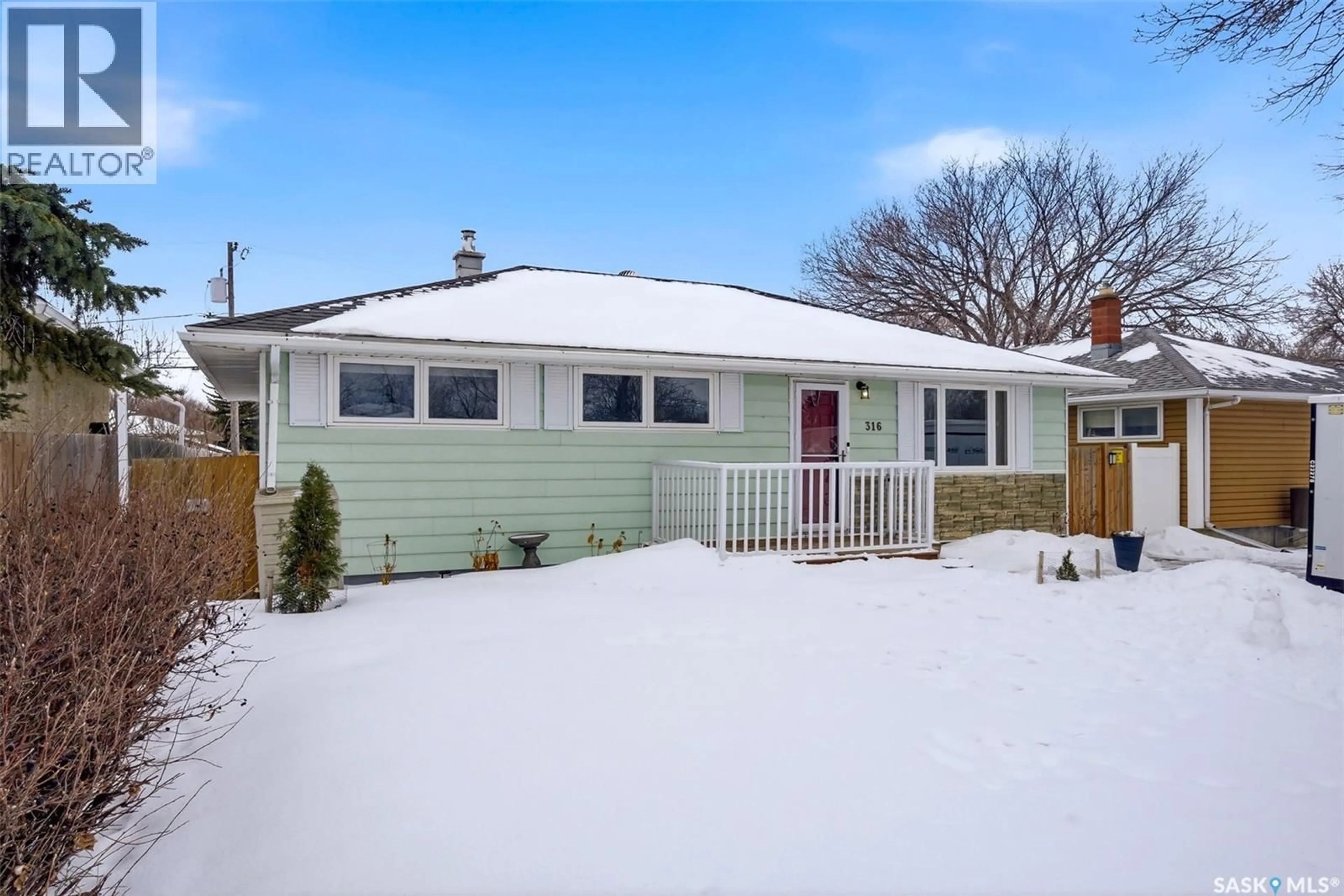 Home with vinyl exterior material, street for 316 ROYAL STREET, Regina Saskatchewan S4R4Y4