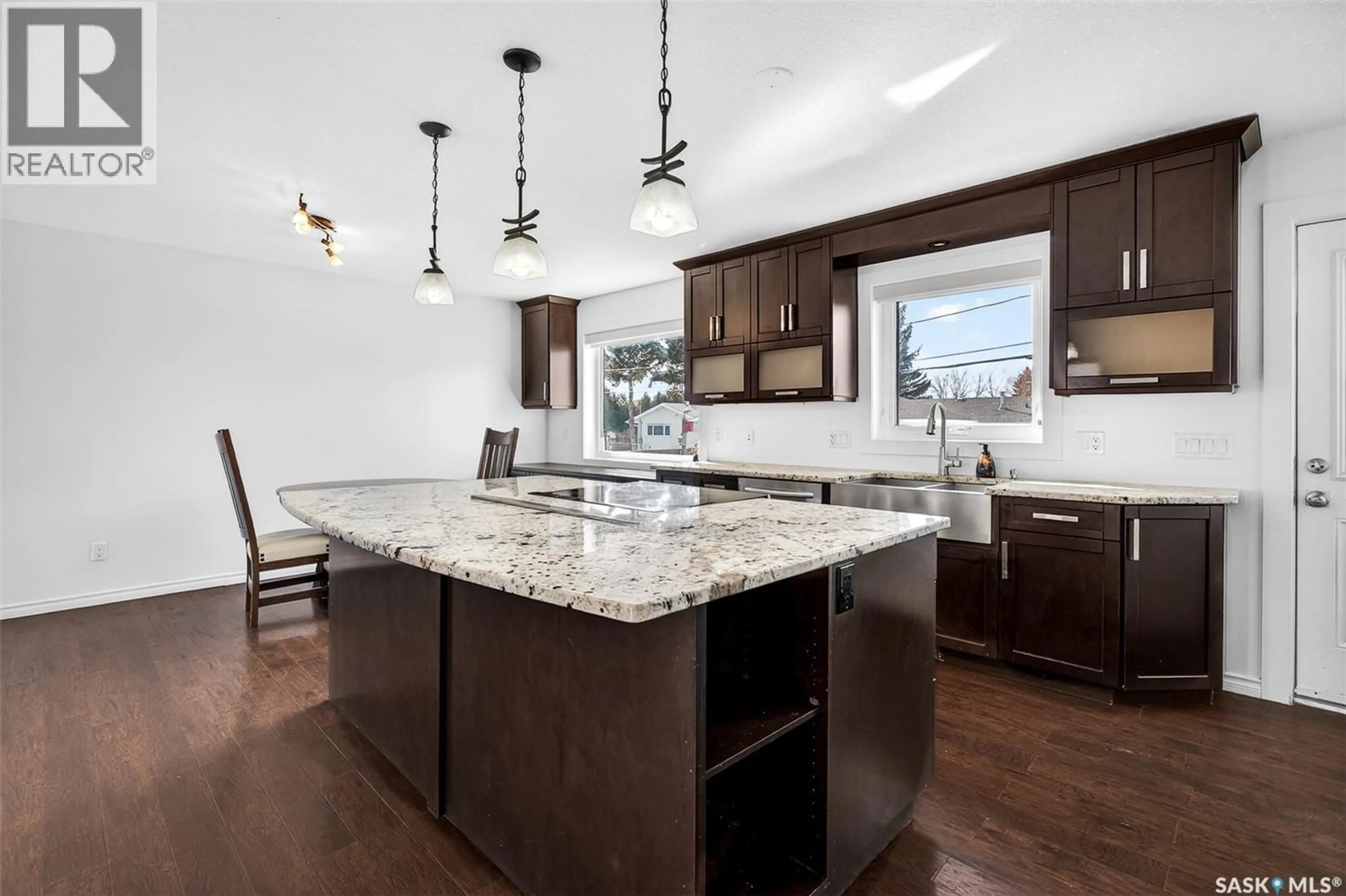 Open concept kitchen, ceramic/tile floor for 1149 PRINCE CHARLES PLACE, Moose Jaw Saskatchewan S6H7V2