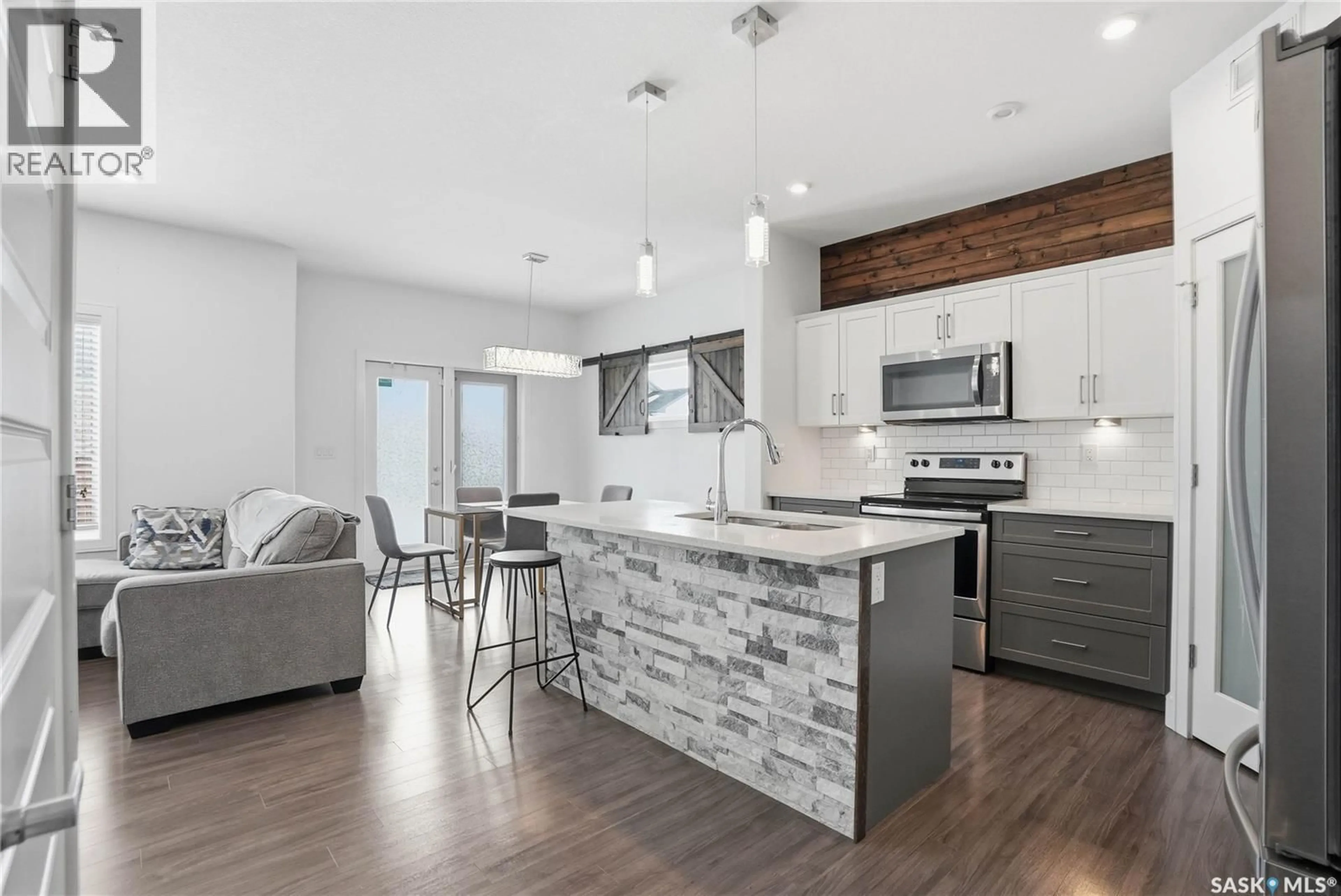 Open concept kitchen, unknown for 166 BEAUDRY CRESCENT, Martensville Saskatchewan S0K2T1