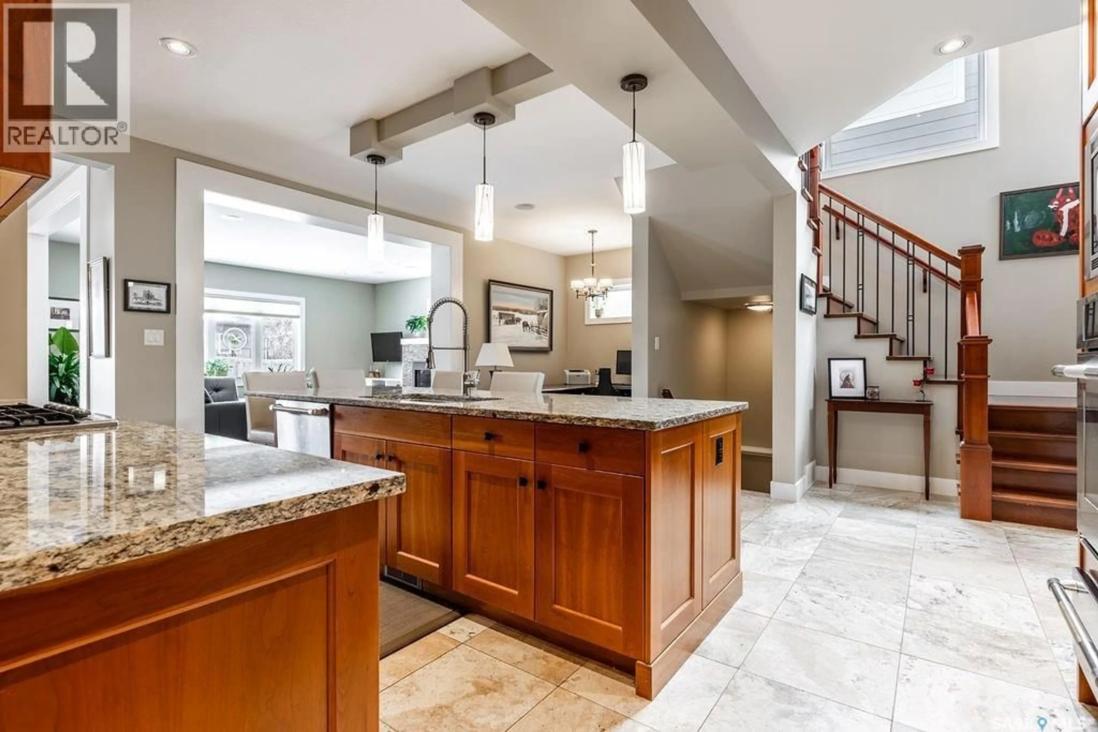 Open concept kitchen, ceramic/tile floor for 1307 JACKSON AVENUE, Saskatoon Saskatchewan S7H2M9