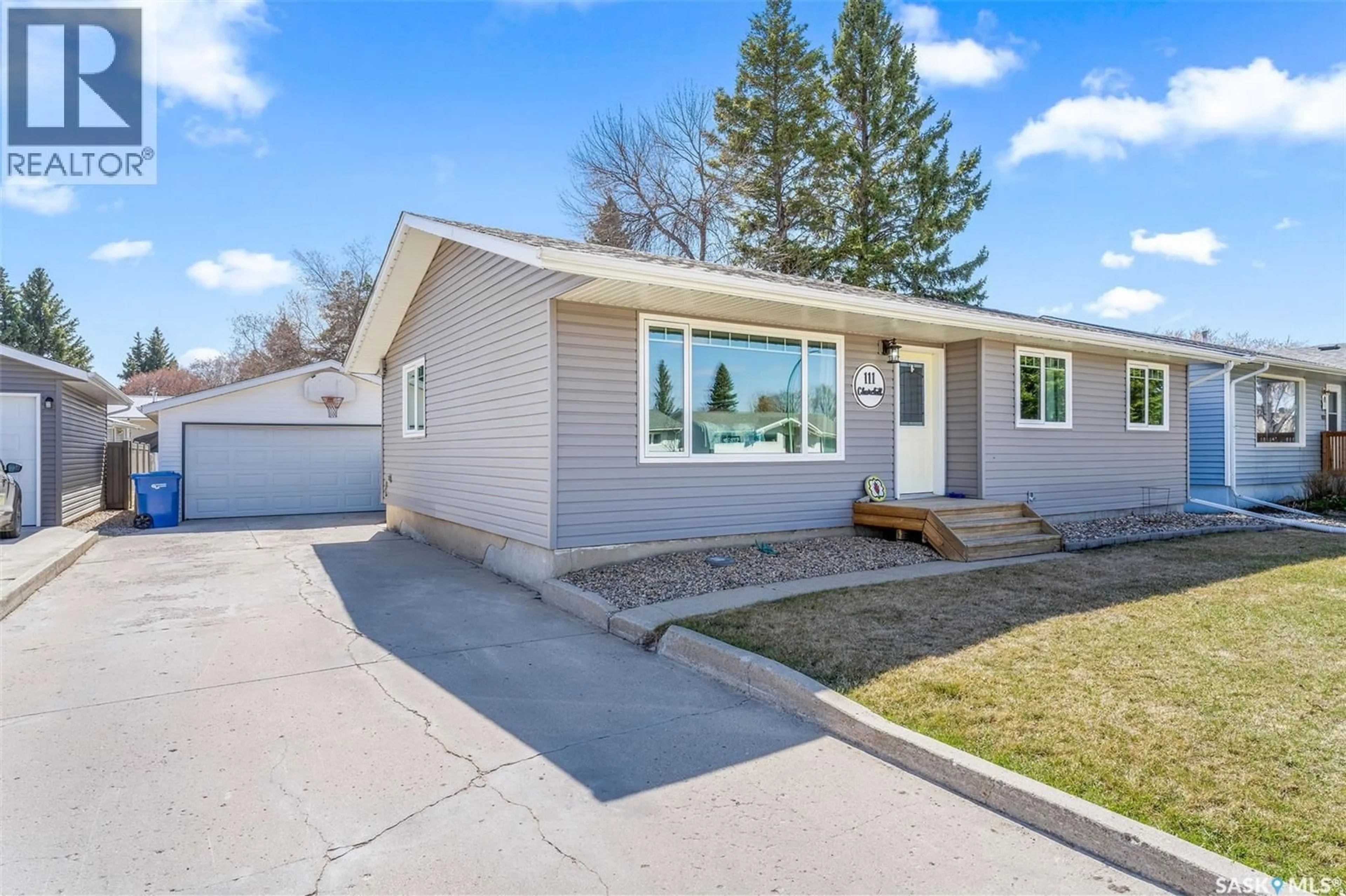 Home with vinyl exterior material, street for 111 CHURCHILL DRIVE, Melfort Saskatchewan S0E1A0