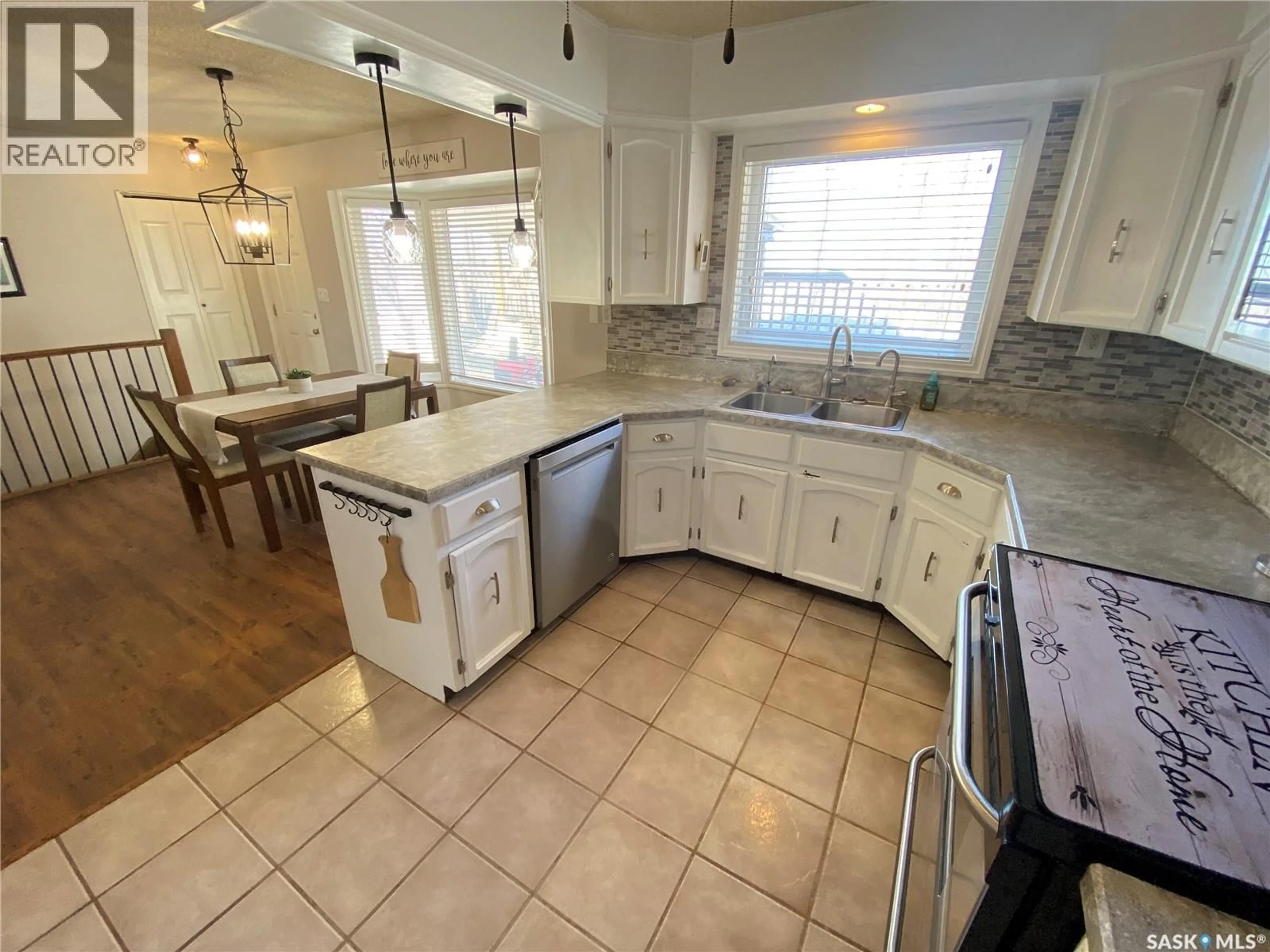 Open concept kitchen, ceramic/tile floor for 70 MATHESON CRESCENT, Yorkton Saskatchewan S3N3M3