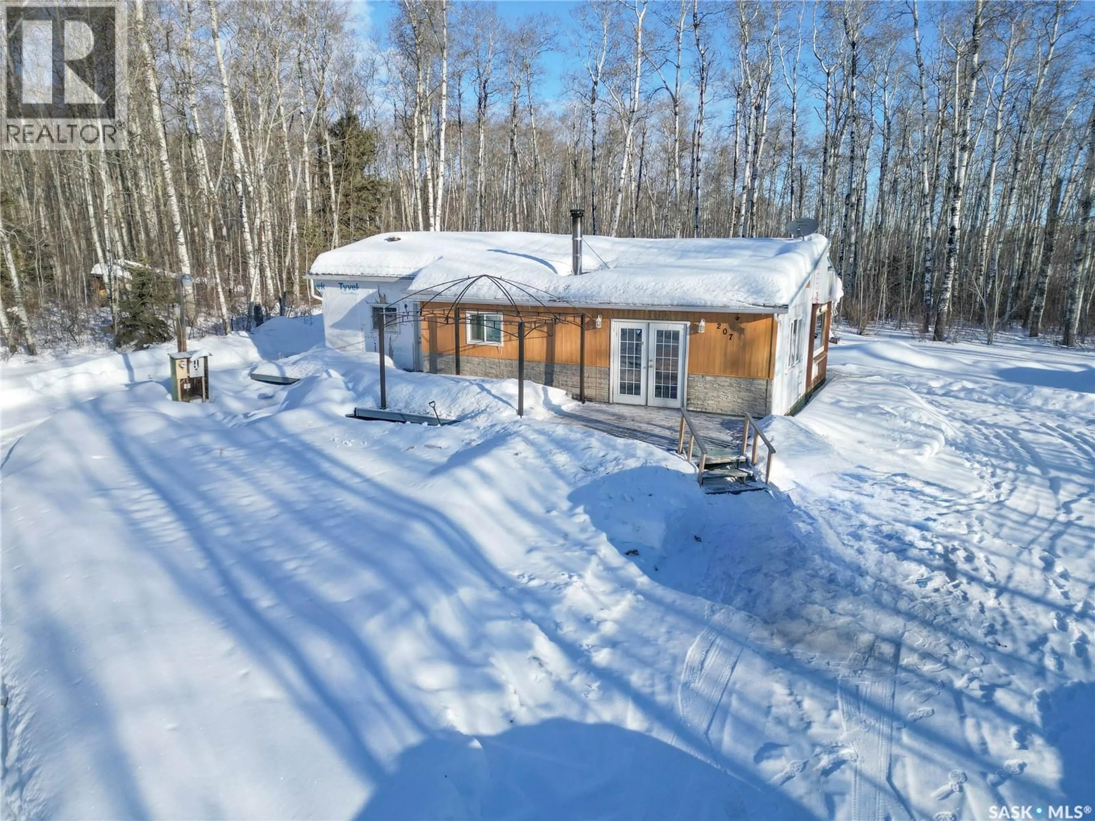 A pic from outside/outdoor area/front of a property/back of a property/a pic from drone, street for 207 BROWN STREET, Paddockwood Rm No. 520 Saskatchewan S0J0N0