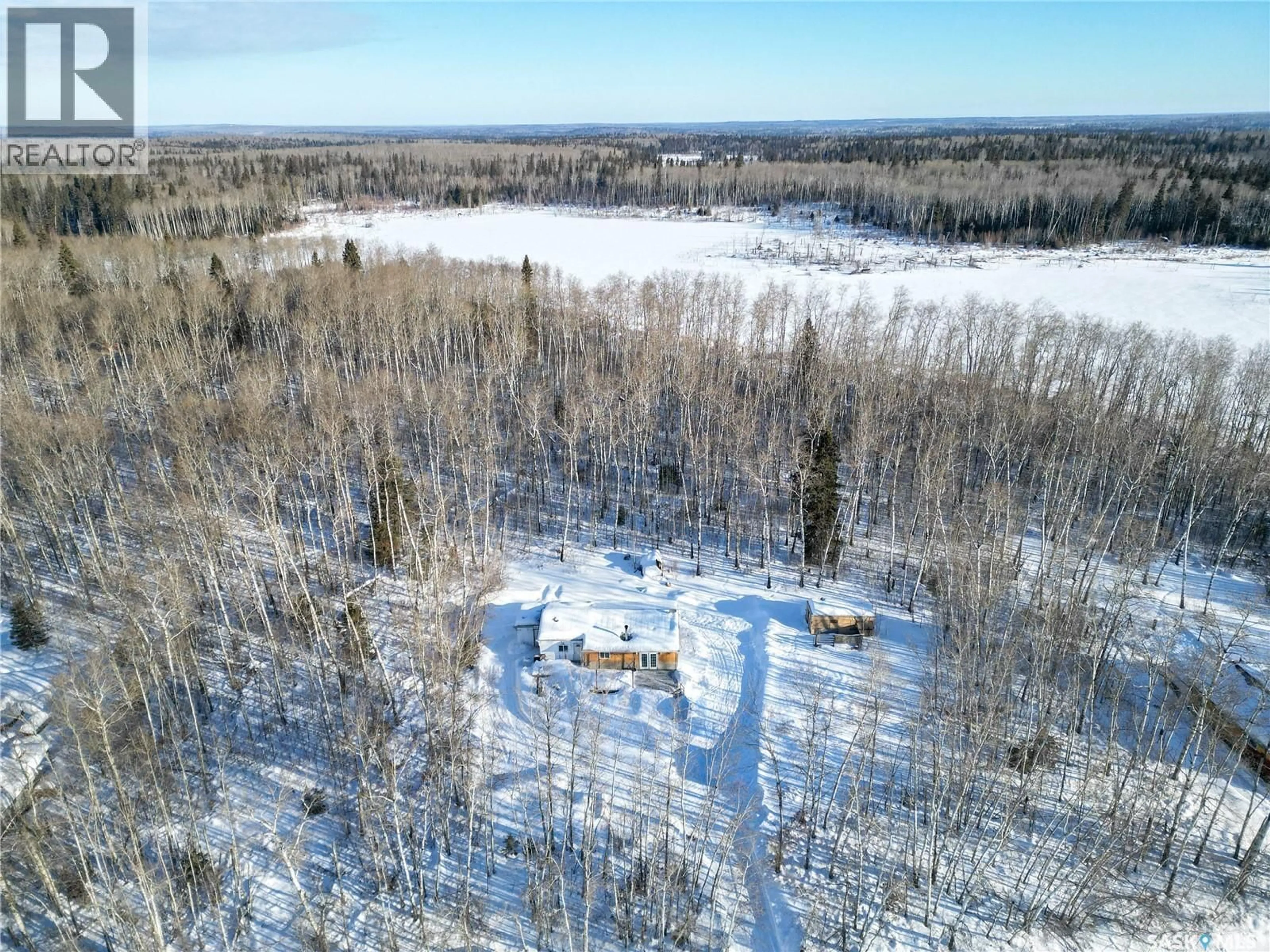 A pic from outside/outdoor area/front of a property/back of a property/a pic from drone, forest/trees view for 207 BROWN STREET, Paddockwood Rm No. 520 Saskatchewan S0J0N0
