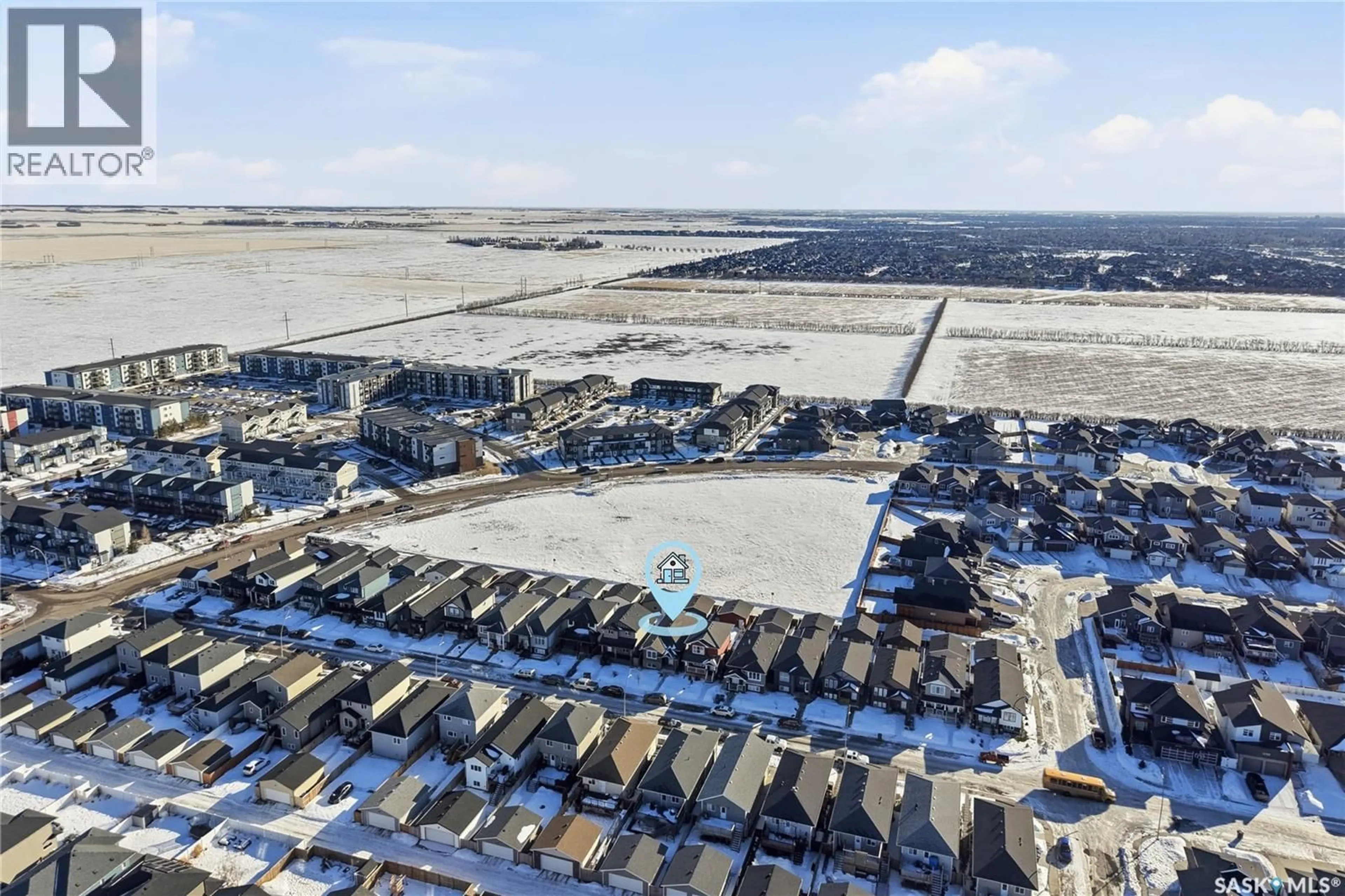 A pic from outside/outdoor area/front of a property/back of a property/a pic from drone, street for 430 BOYKOWICH STREET, Saskatoon Saskatchewan S7W0S6