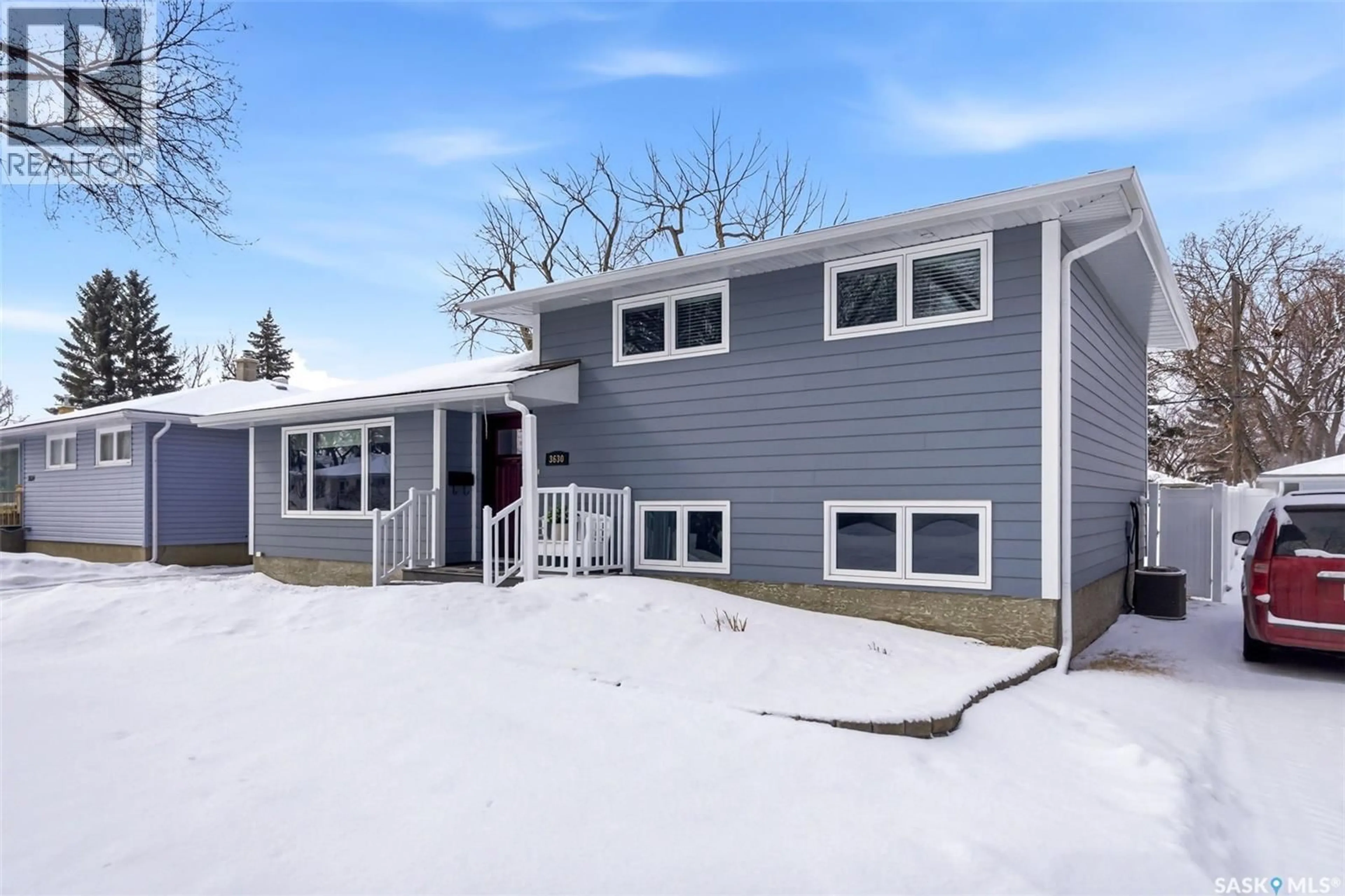 Home with vinyl exterior material, street for 3630 ANSON STREET, Regina Saskatchewan S4S2J3