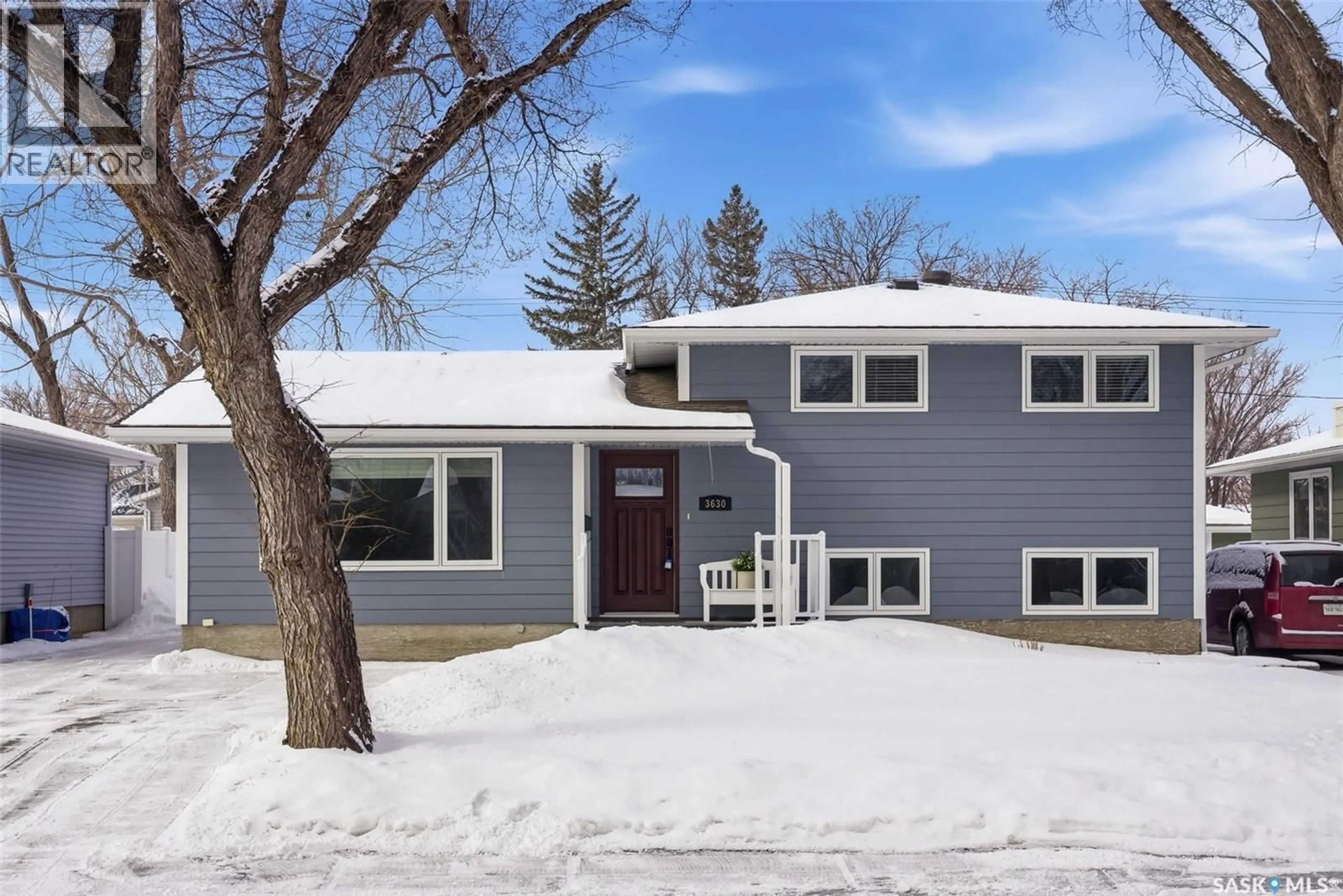 Home with vinyl exterior material, street for 3630 ANSON STREET, Regina Saskatchewan S4S2J3