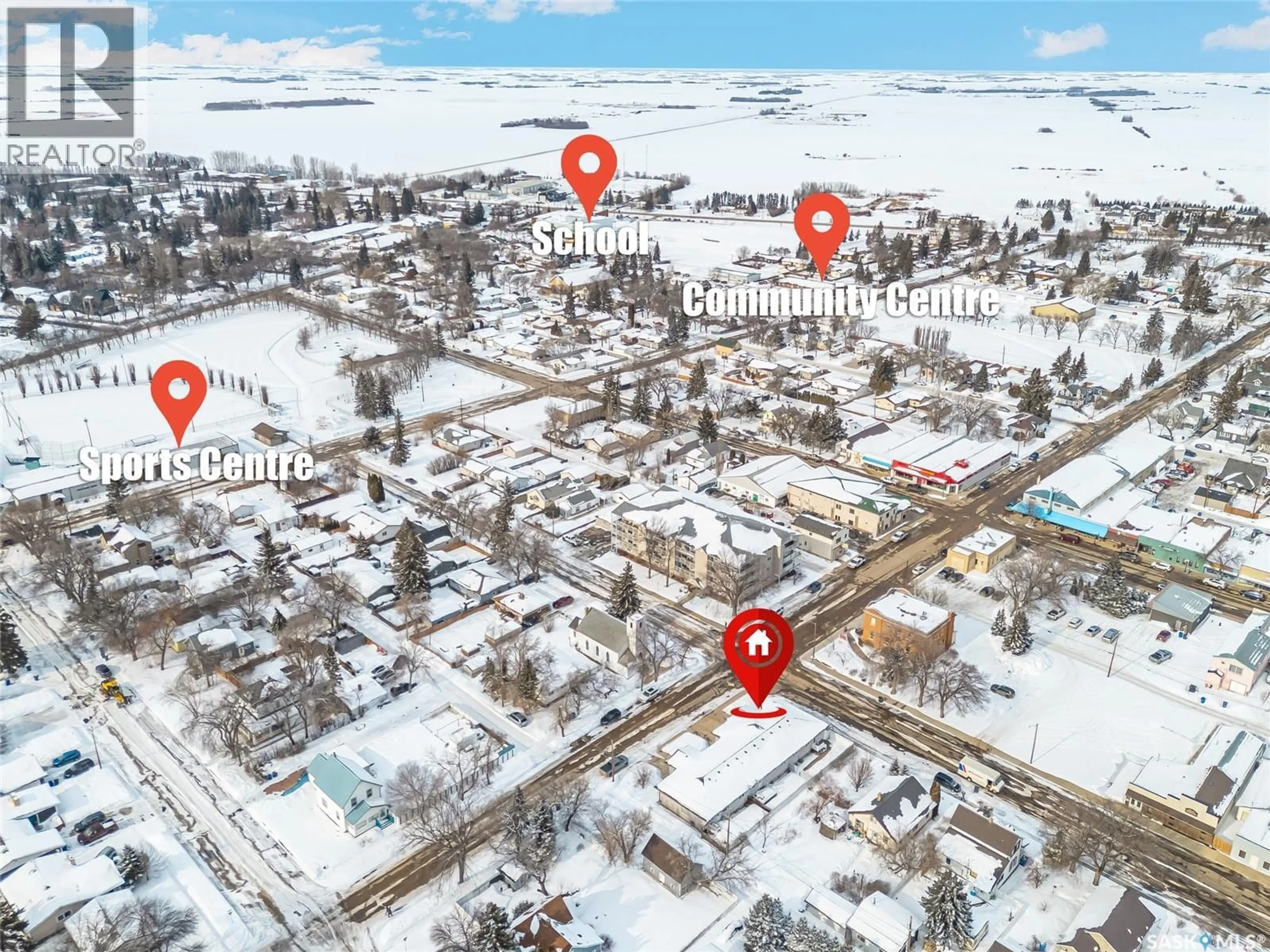 Picture of a map for 801 1ST AVENUE, Rosthern Saskatchewan S0K4P0