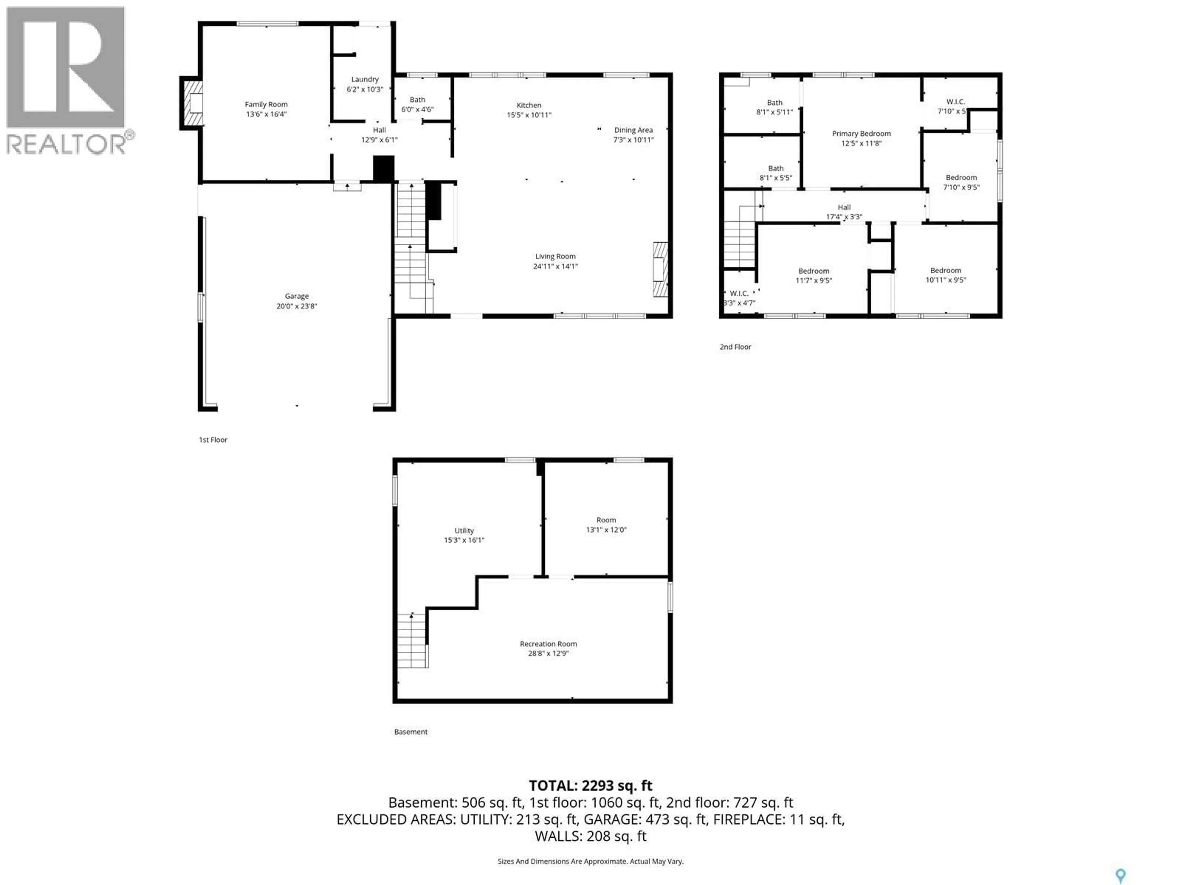 Floor plan for 8 THATCHER ROAD, Regina Saskatchewan S4S6E9