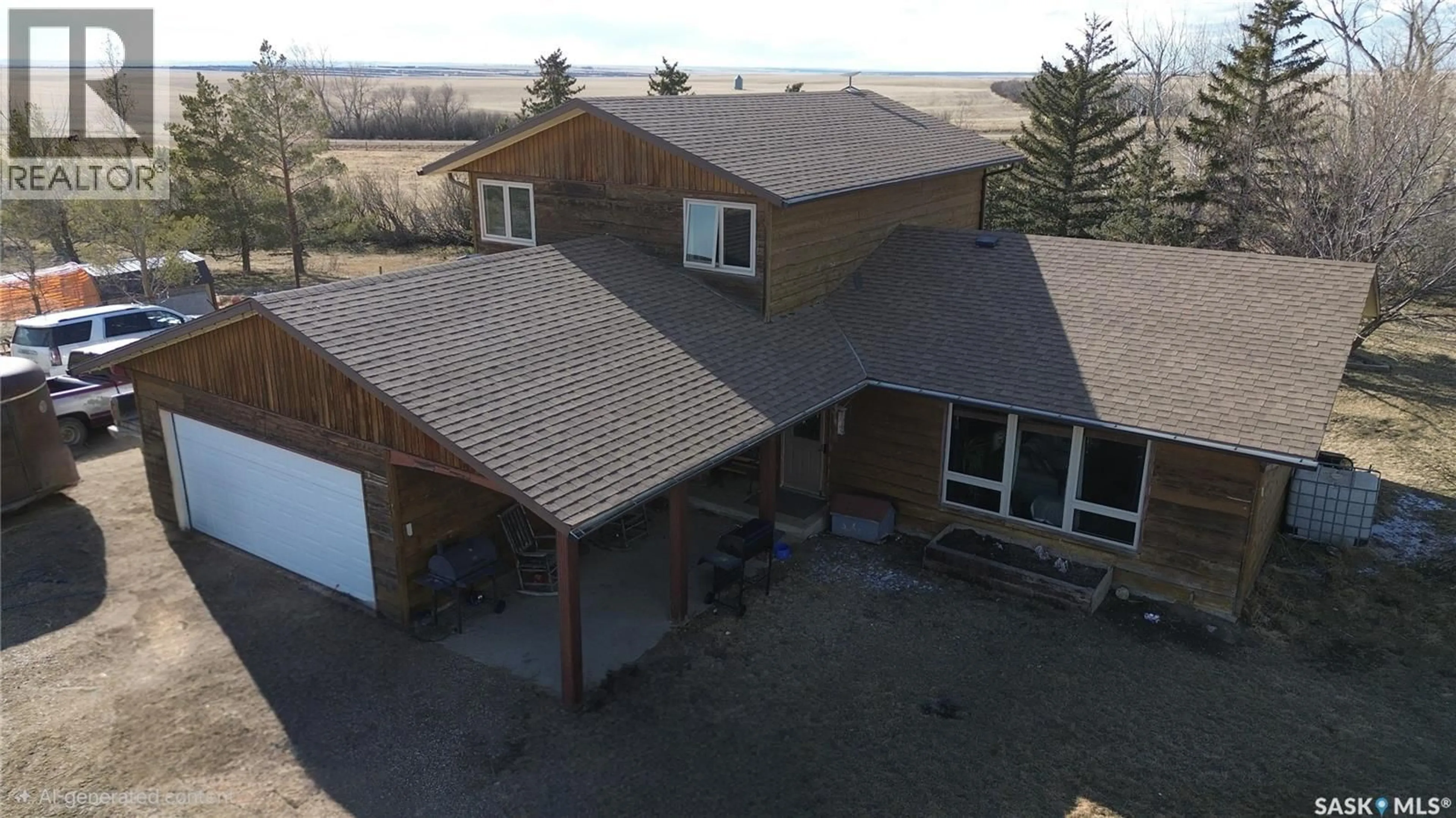 A pic from outside/outdoor area/front of a property/back of a property/a pic from drone, unknown for B&C JONES ACREAGE, Auvergne Rm No. 76 Saskatchewan S0N1Z0