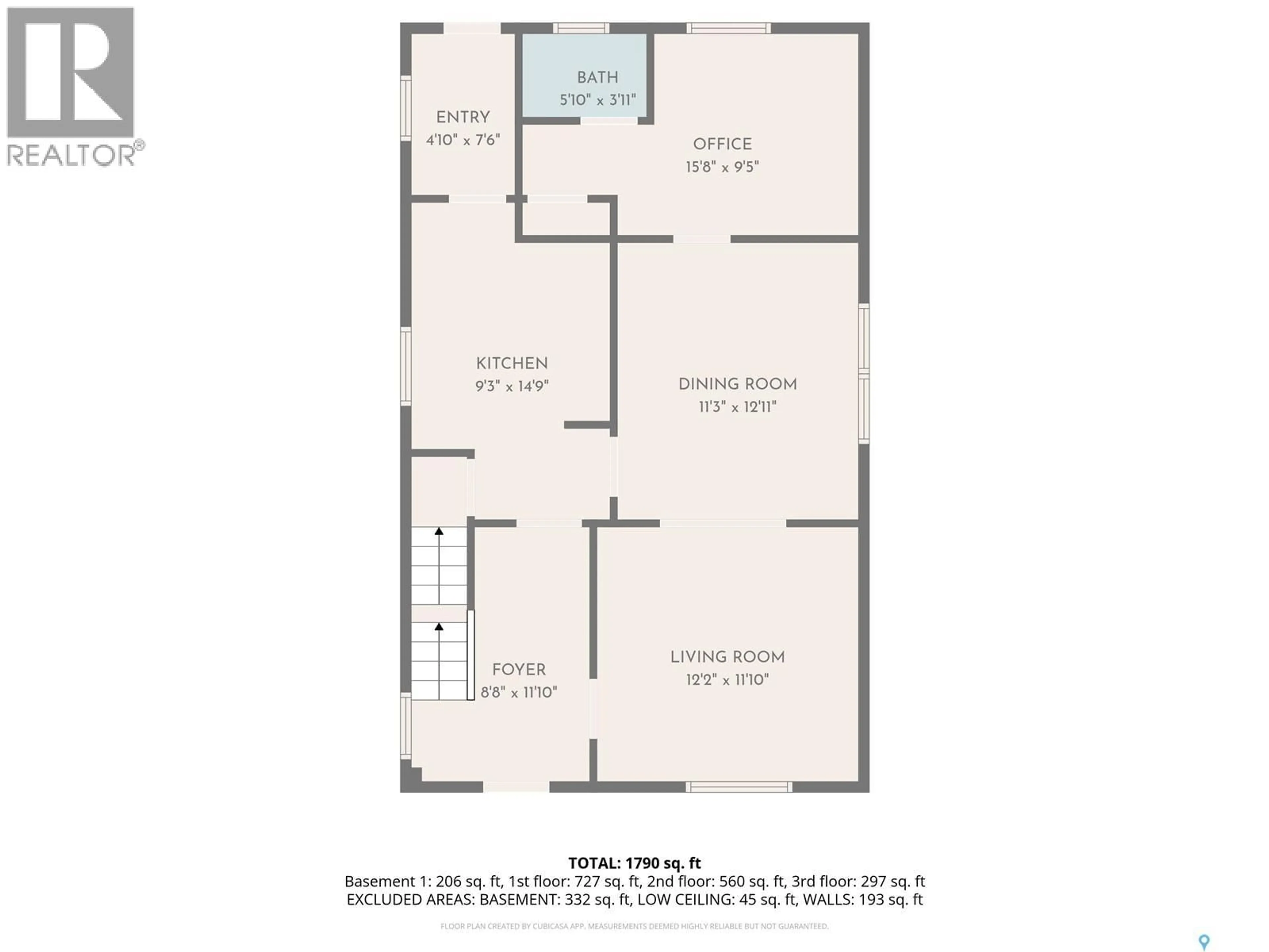 Floor plan for 515 9TH STREET, Saskatoon Saskatchewan S7N0A9