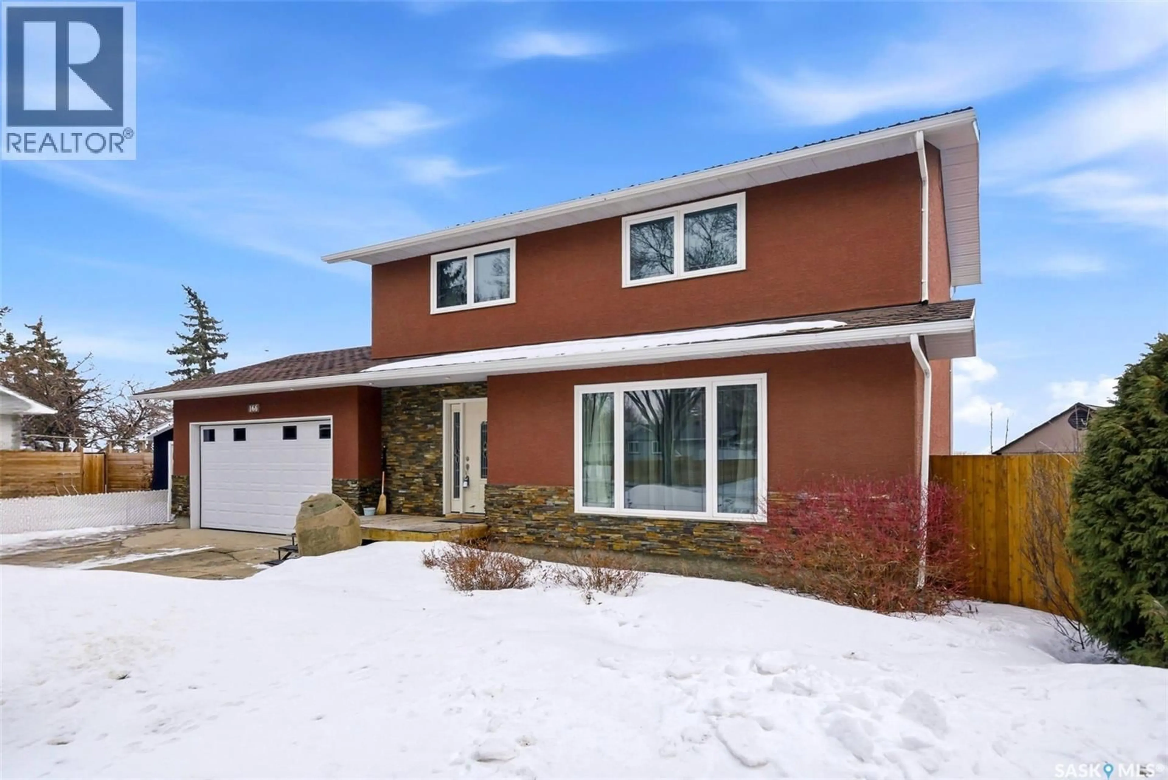 Home with brick exterior material, street for 166 DEERGROVE CRESCENT, Regina Saskatchewan S4S5M1