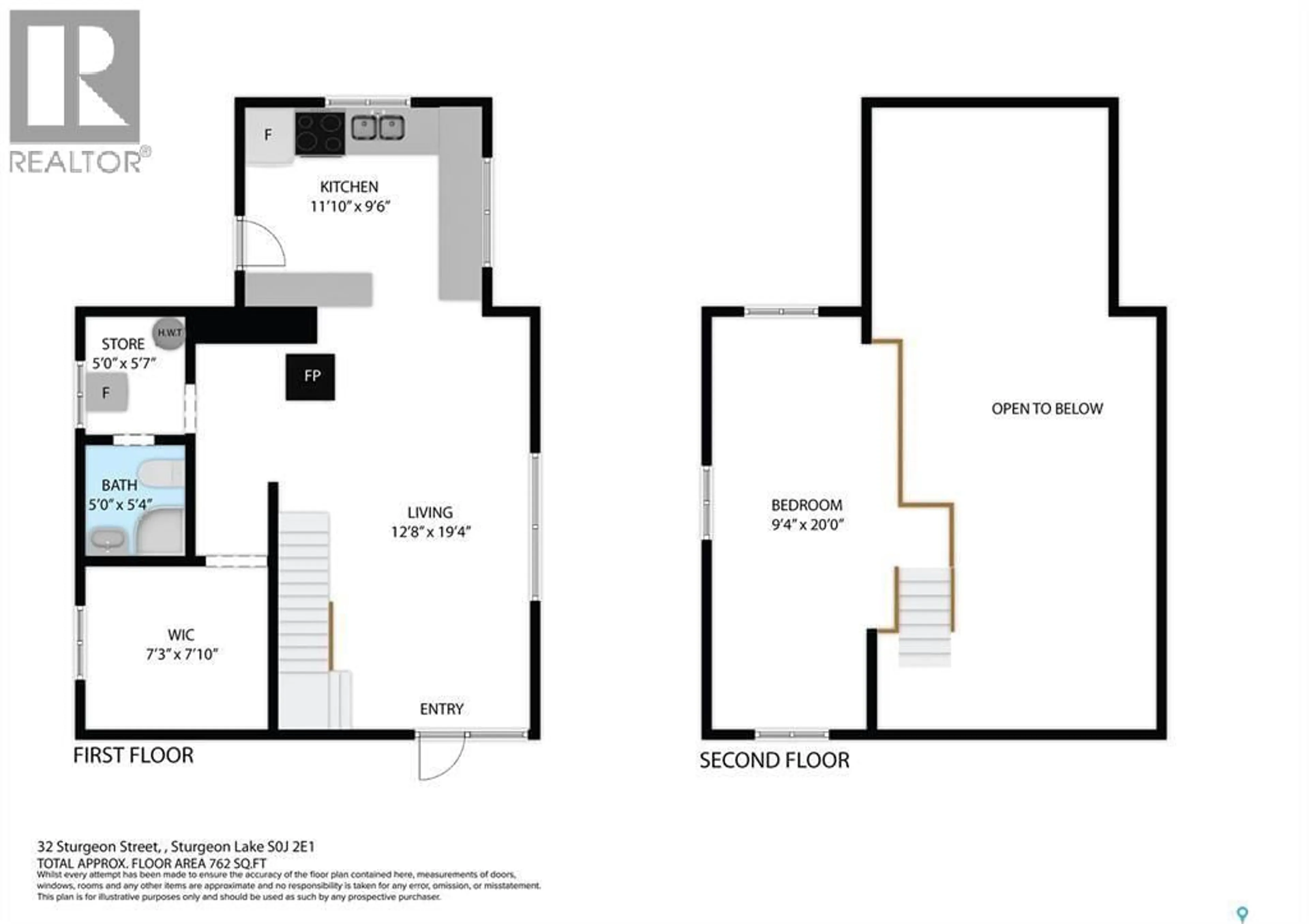 Floor plan for 32 STURGEON STREET, Shellbrook Rm No. 493 Saskatchewan S0J2E1