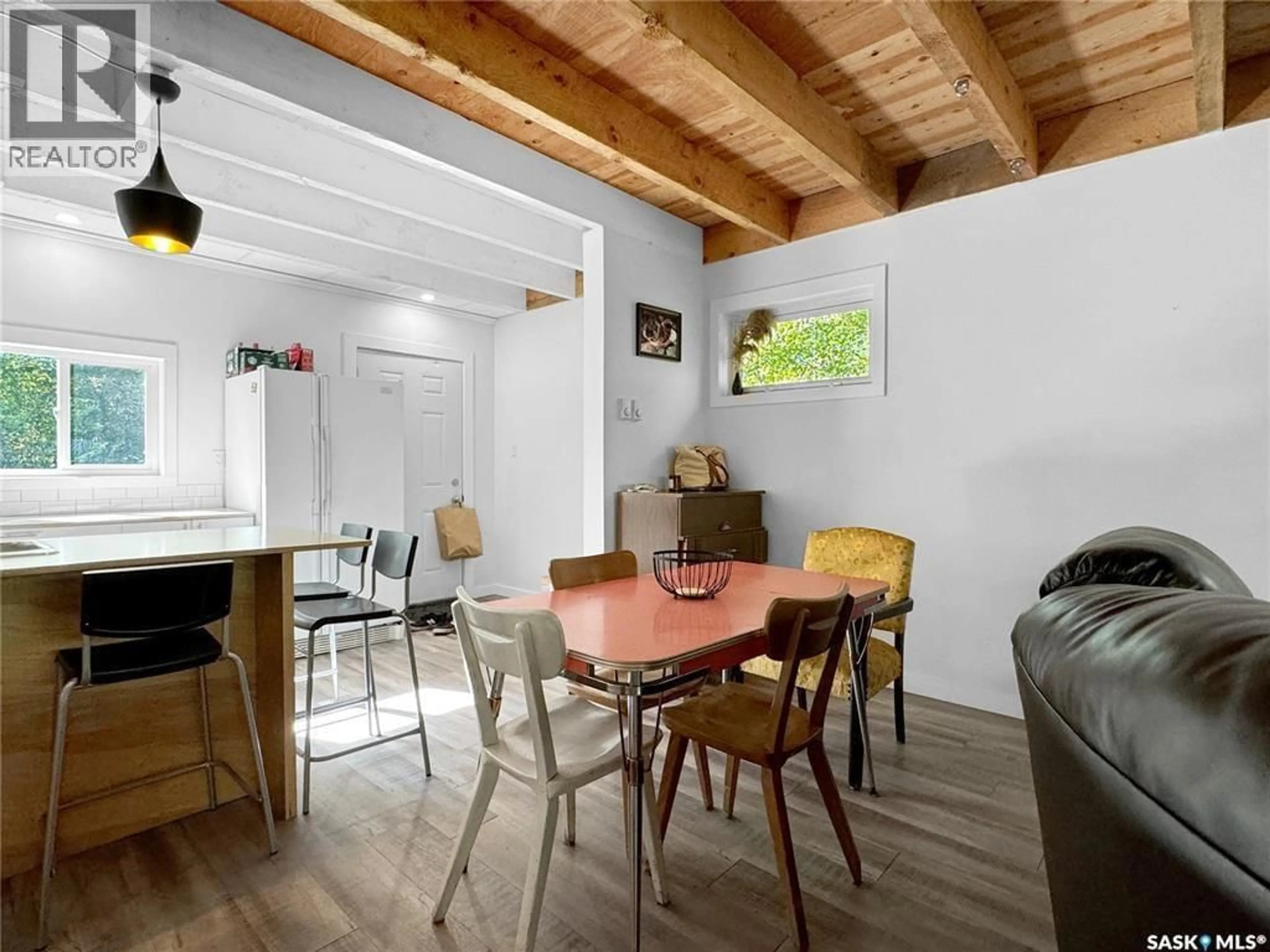 Dining room, wood/laminate floor for 85 PINCHERRY CRESCENT, Cut Knife Rm No. 439 Saskatchewan S0M0N0