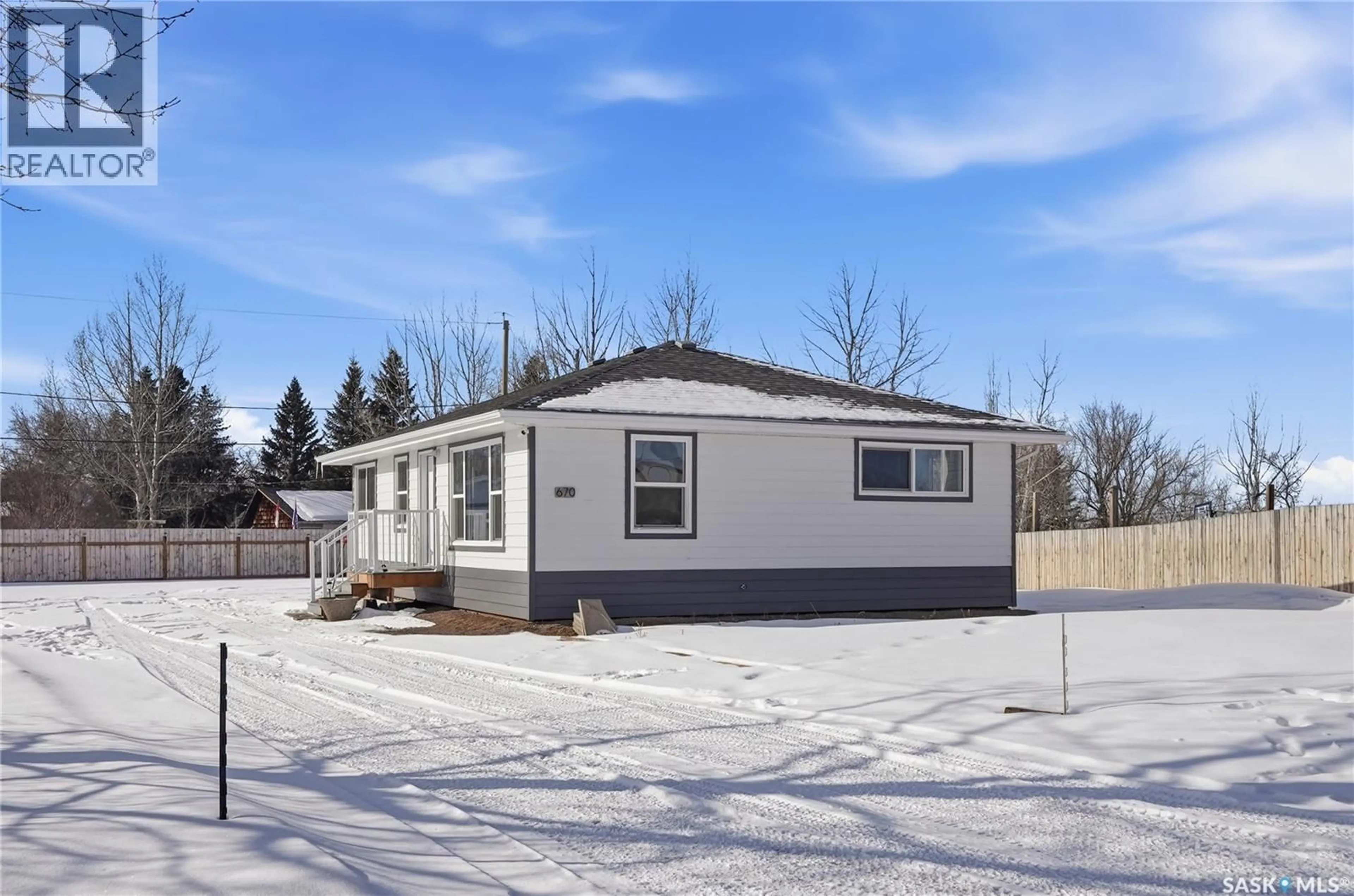 Home with vinyl exterior material, street for 670 CORY STREET, Asquith Saskatchewan S0K0J0