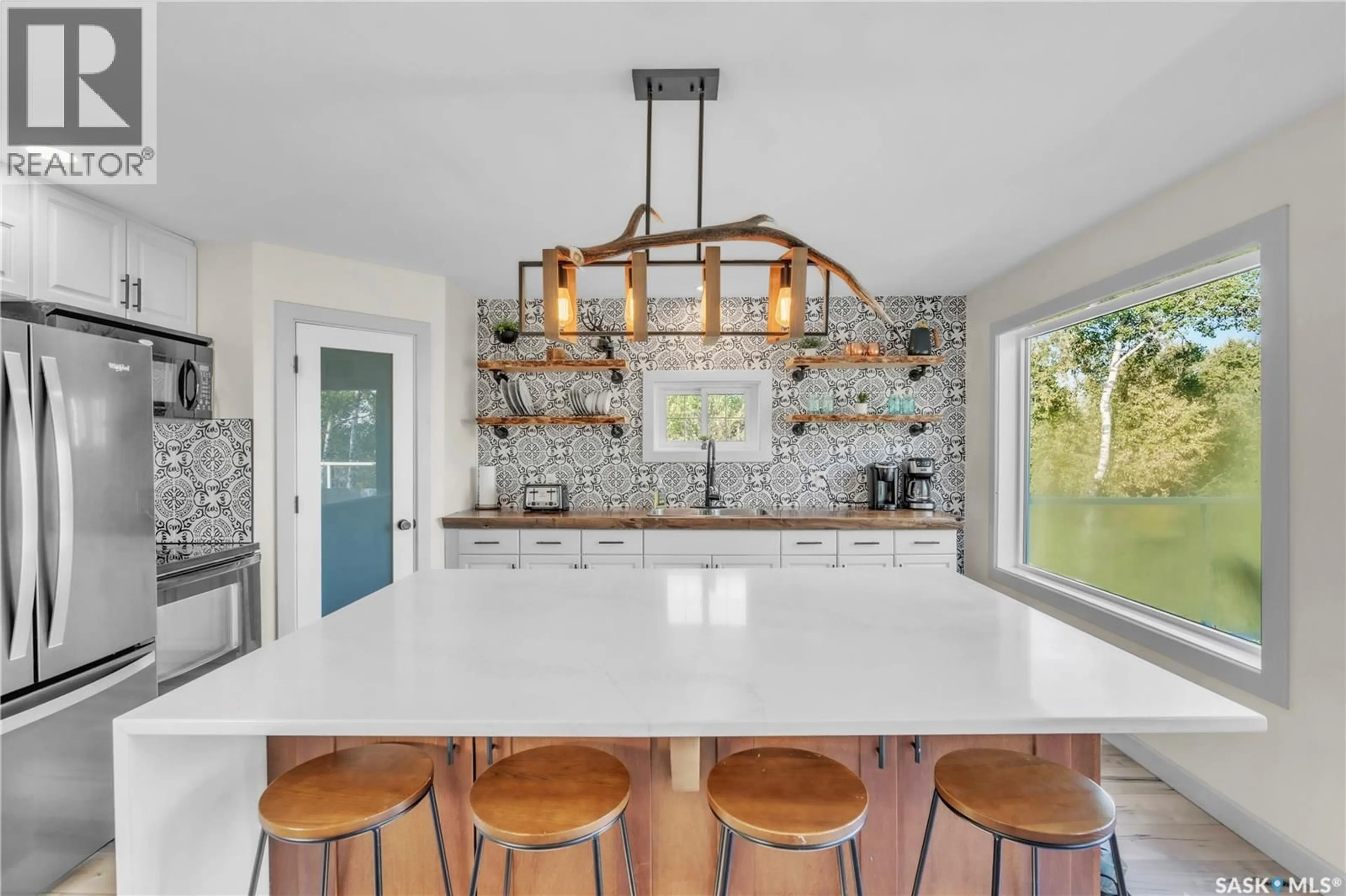 Open concept kitchen, ceramic/tile floor for 24 LAKESHORE DRIVE, Loon Lake Rm No. 561 Saskatchewan S0M1L0