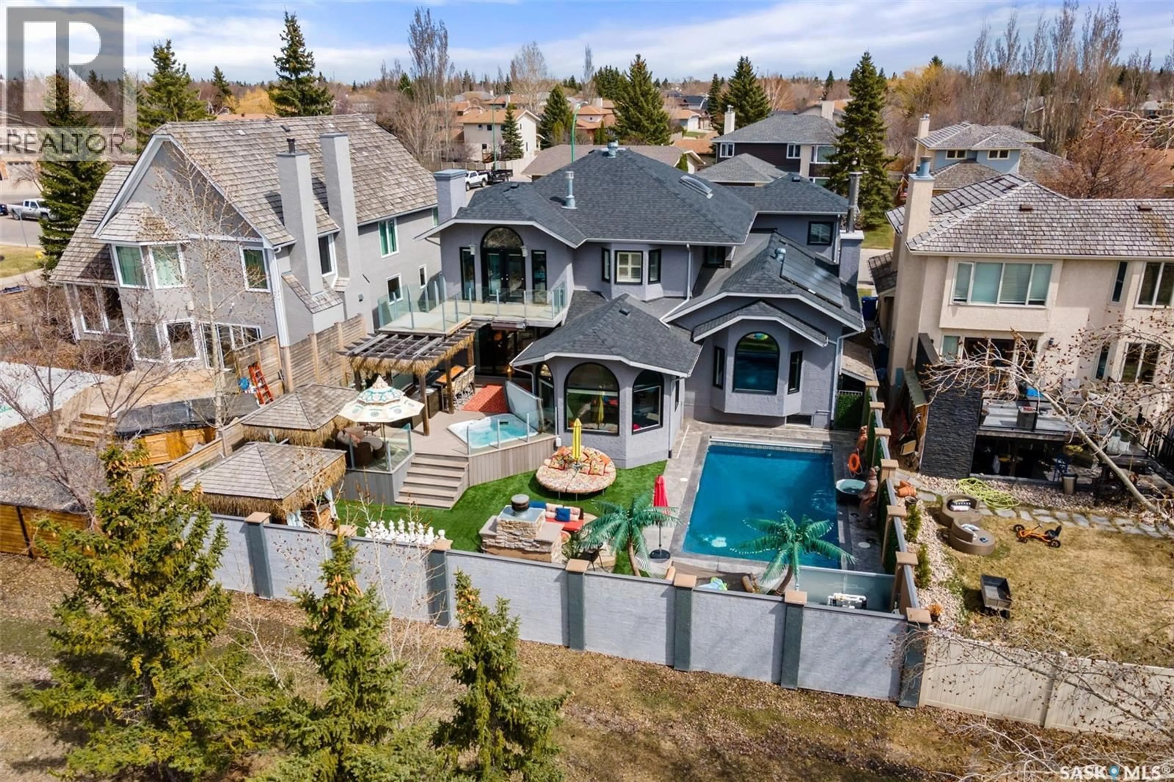 A pic from outside/outdoor area/front of a property/back of a property/a pic from drone, mountain view for 3606 SELINGER CRESCENT, Regina Saskatchewan S4V2H6