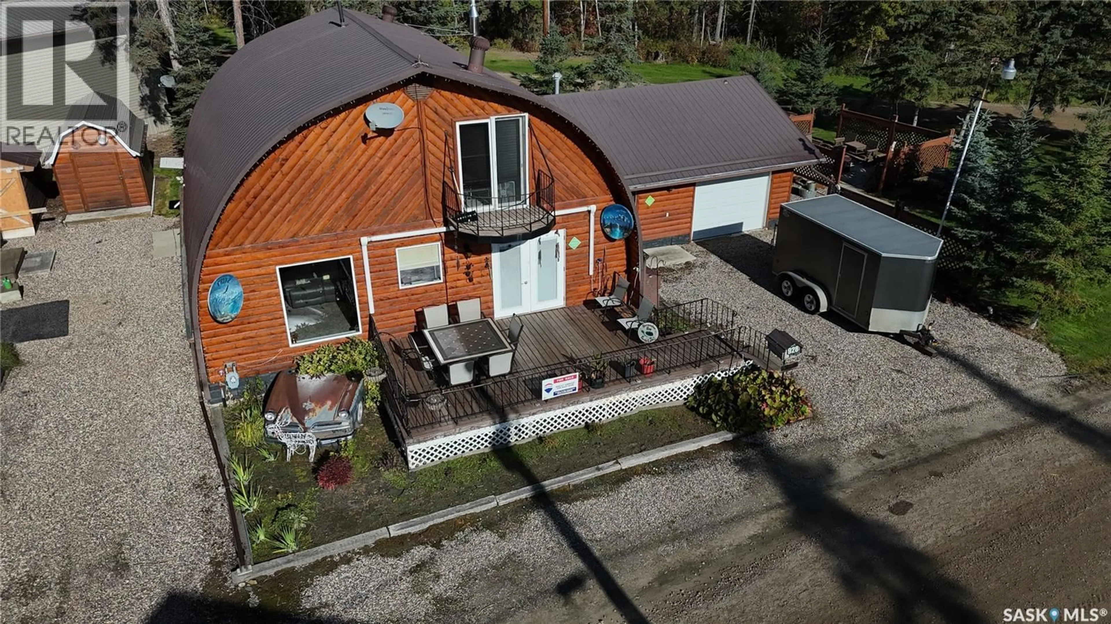 A pic from outside/outdoor area/front of a property/back of a property/a pic from drone, building for 922 & 926 LAKESHORE DR, Turtle Lake Saskatchewan S0M1J0