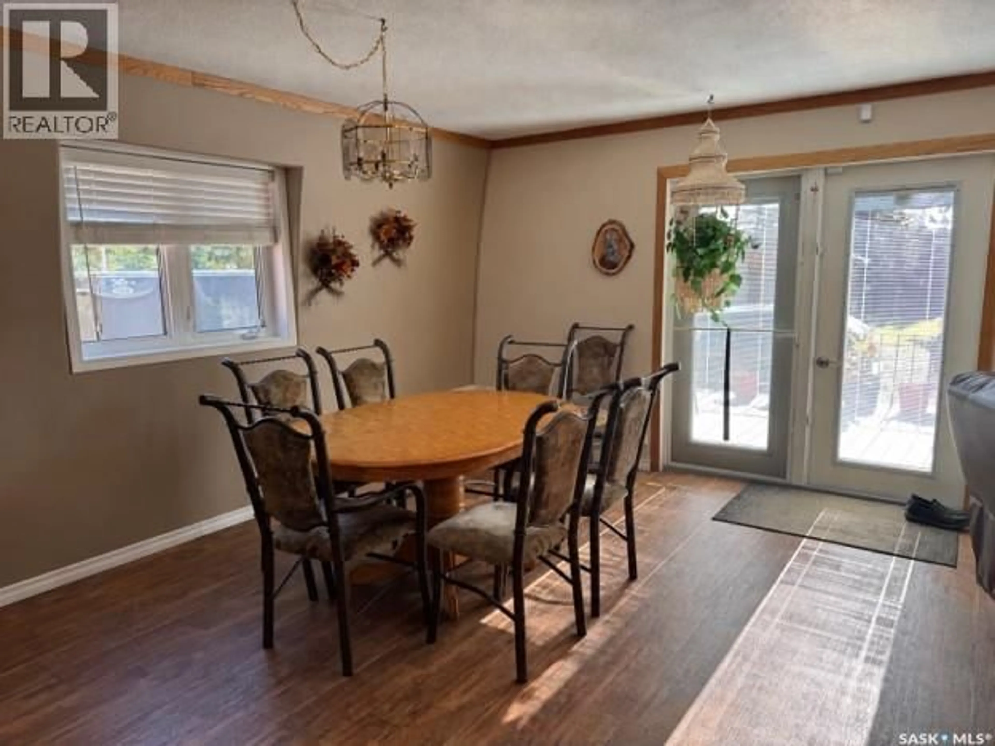 Dining room, wood/laminate floor for 922 & 926 LAKESHORE DR, Turtle Lake Saskatchewan S0M1J0