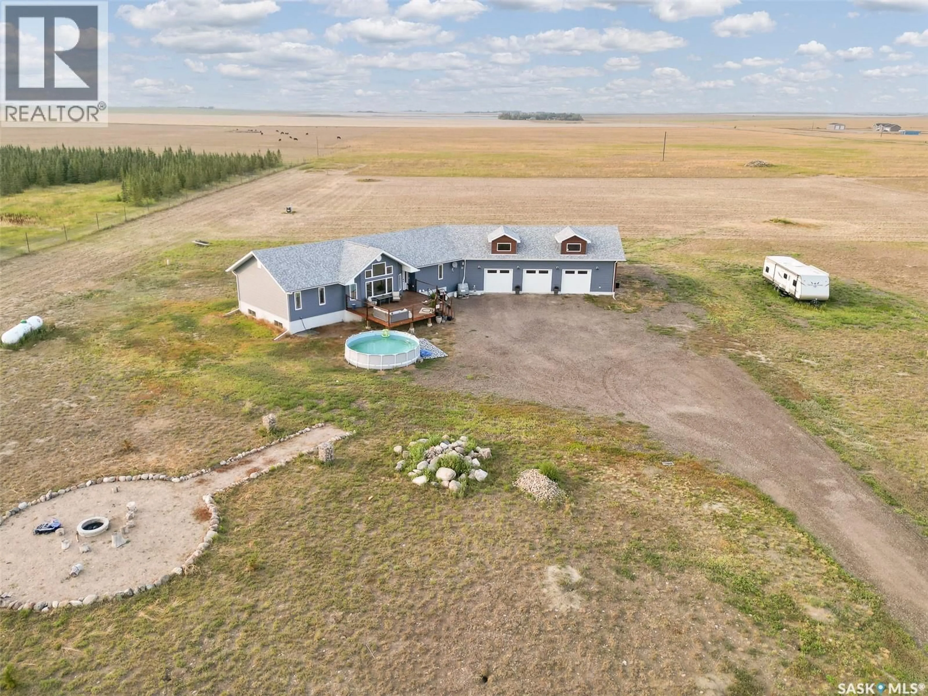 A pic from outside/outdoor area/front of a property/back of a property/a pic from drone, unknown for ADRIAN ACREAGE, Moose Jaw Rm No. 161 Saskatchewan S0H4C0