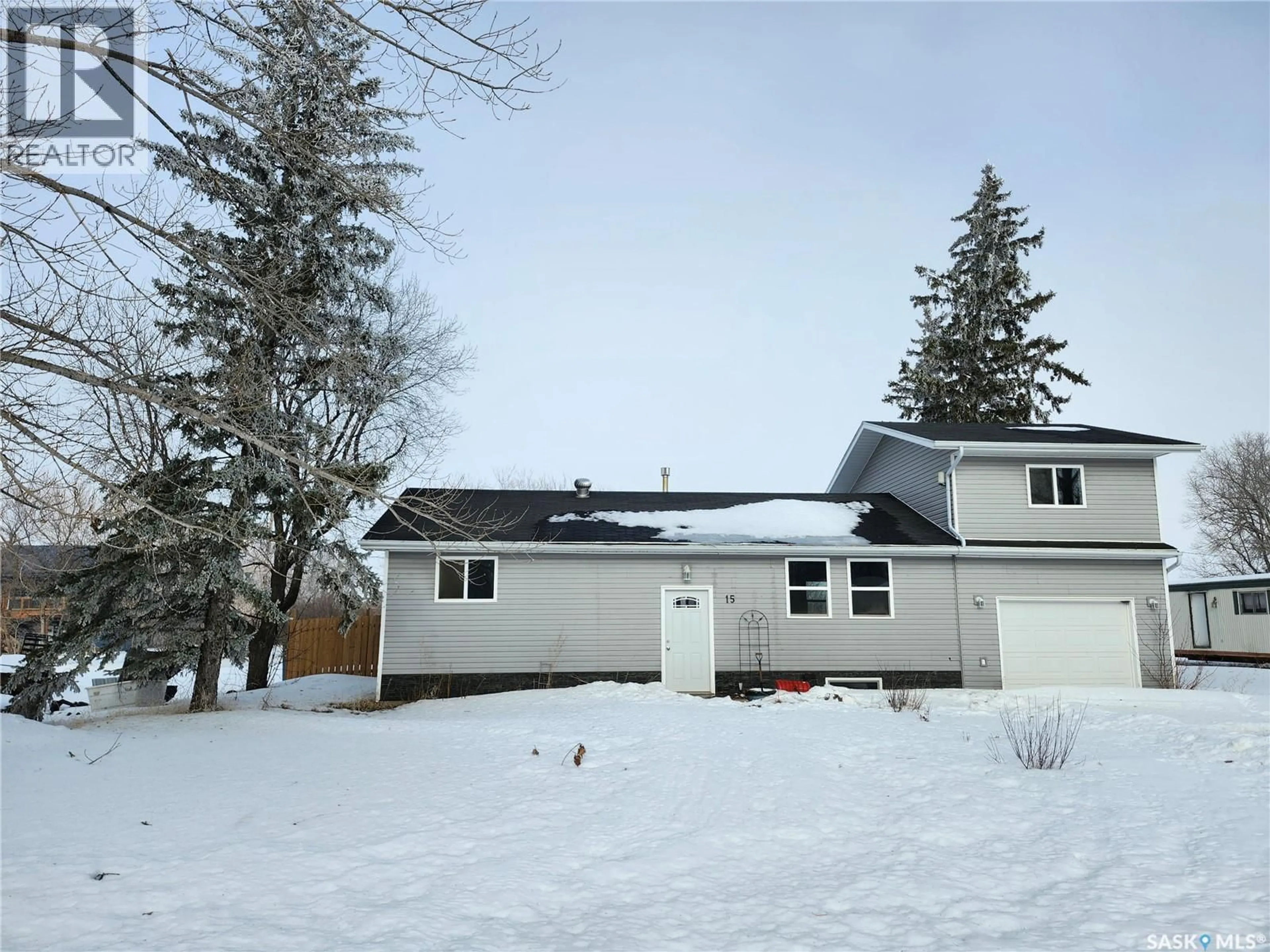 A pic from outside/outdoor area/front of a property/back of a property/a pic from drone, street for 15 WALKER AVENUE, Yarbo Saskatchewan S0A4V0