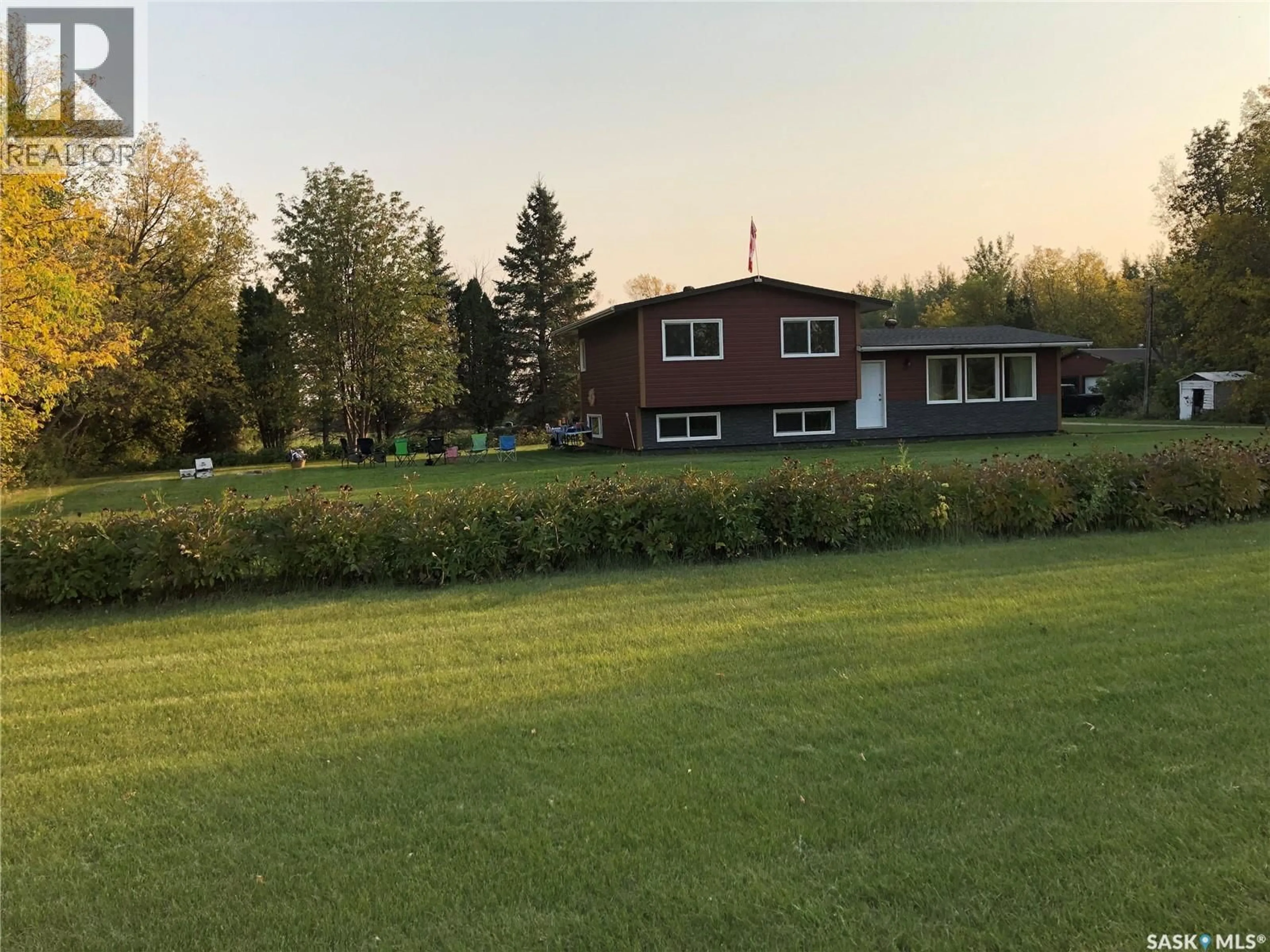 A pic from outside/outdoor area/front of a property/back of a property/a pic from drone, unknown for WELDON FERRY ACREAGE, Weldon Saskatchewan S0J3A0