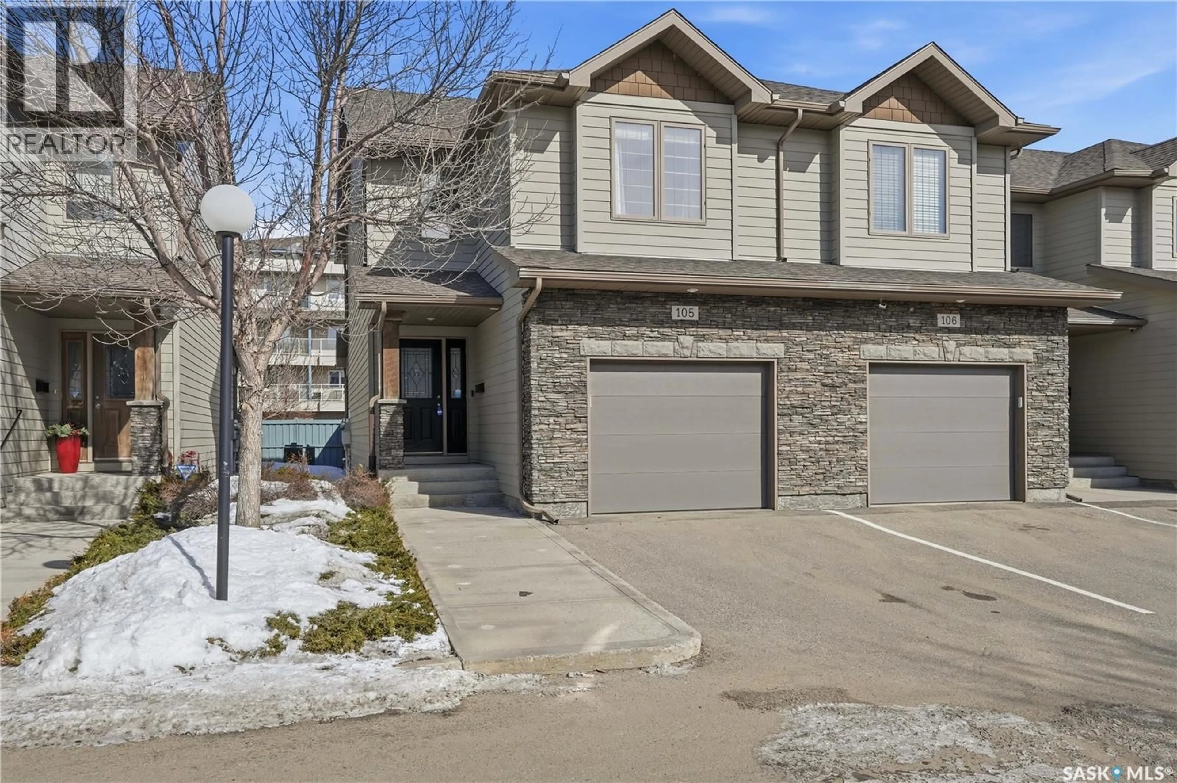 Home with brick exterior material, street for 105 - 2501 WINDSOR PARK ROAD, Regina Saskatchewan S4V1P3